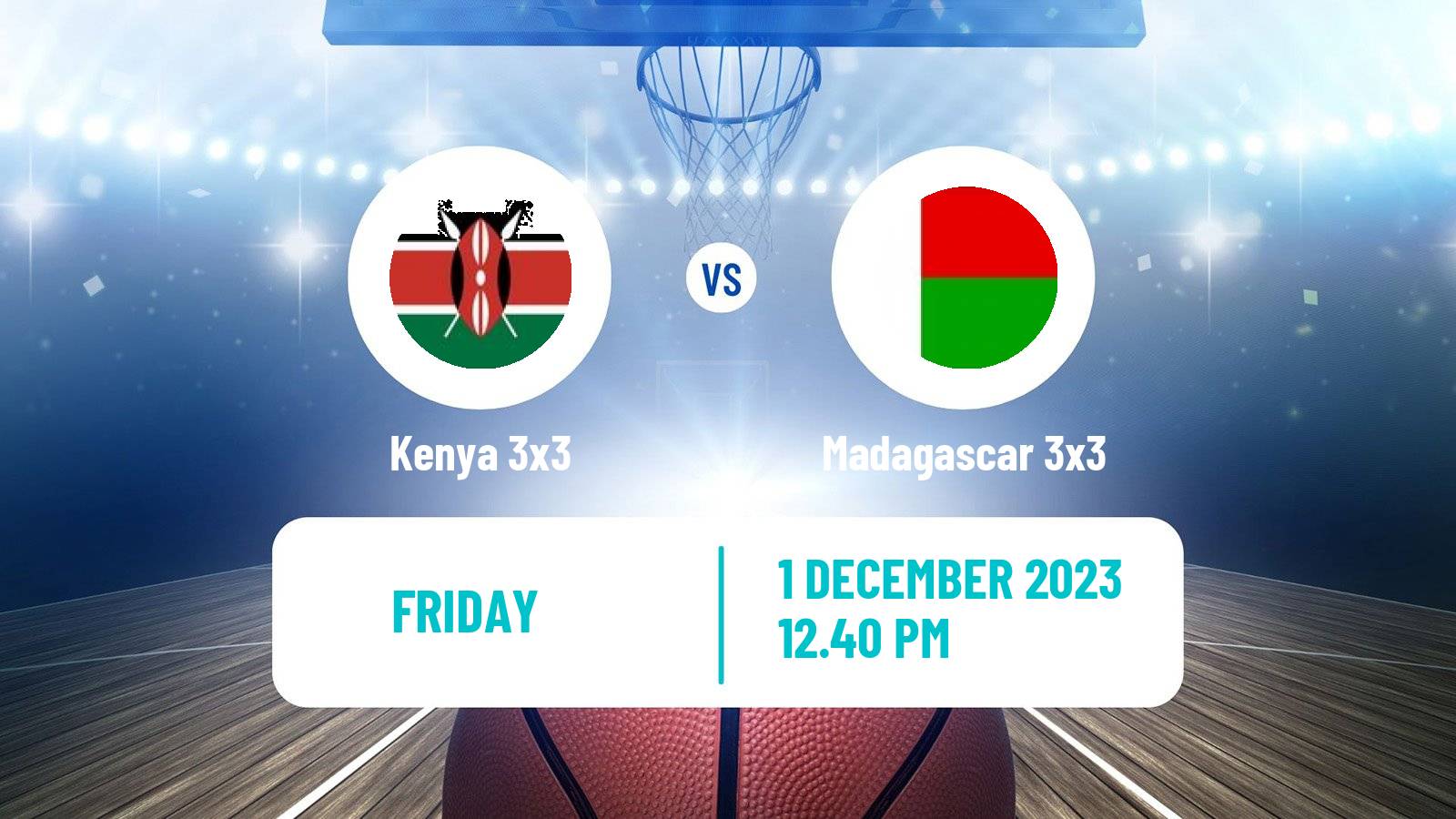 Basketball Africa Cup 3x3 Kenya 3x3 - Madagascar 3x3