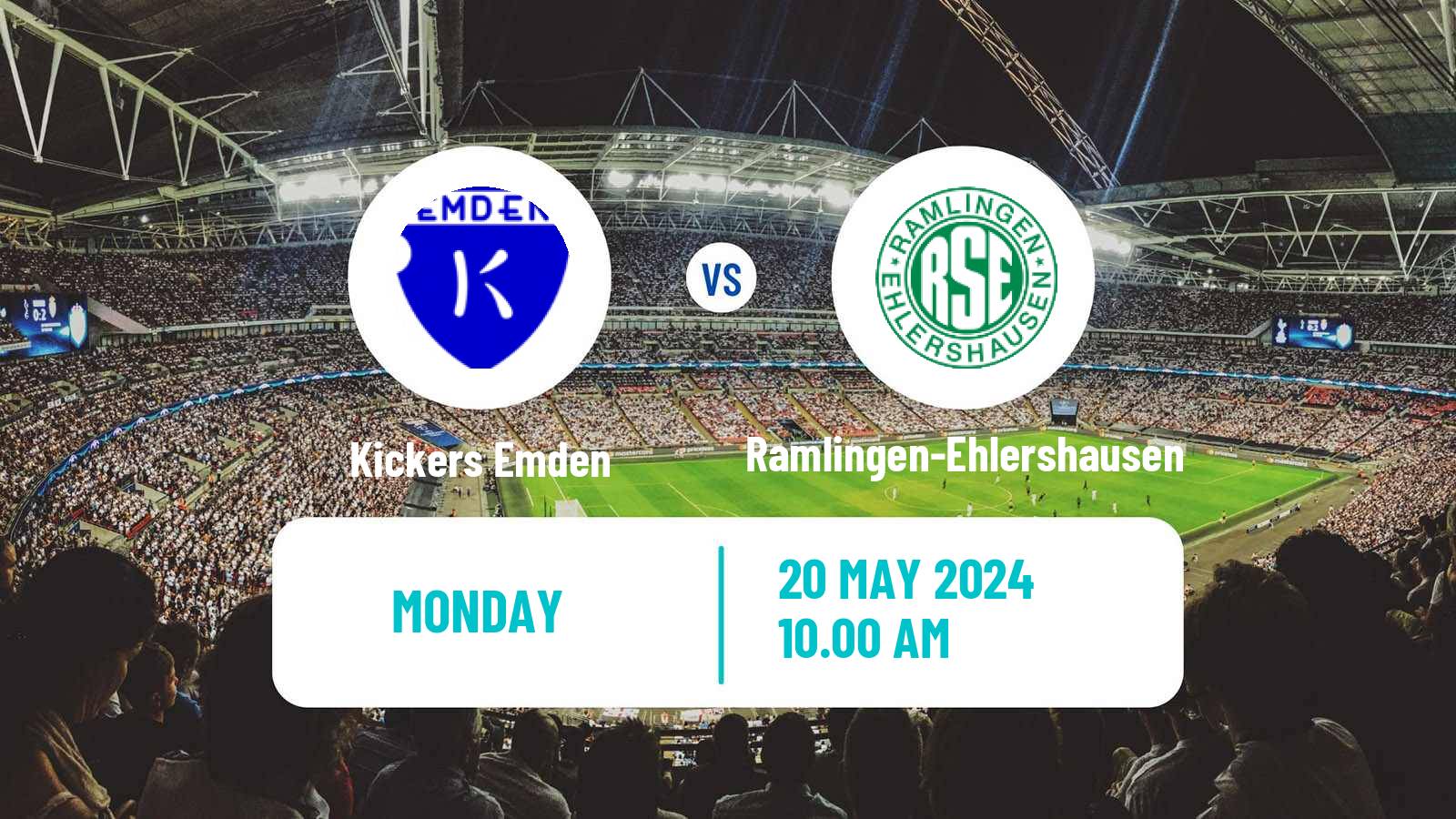 Soccer German Oberliga Niedersachsen Kickers Emden - Ramlingen-Ehlershausen