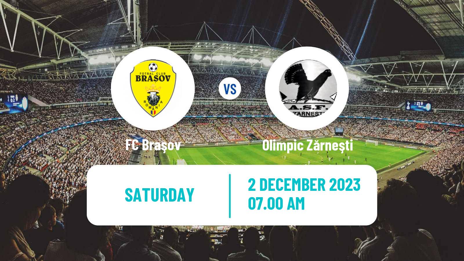 Soccer Romanian Liga 3 - Seria 5 Braşov - Olimpic Zărneşti