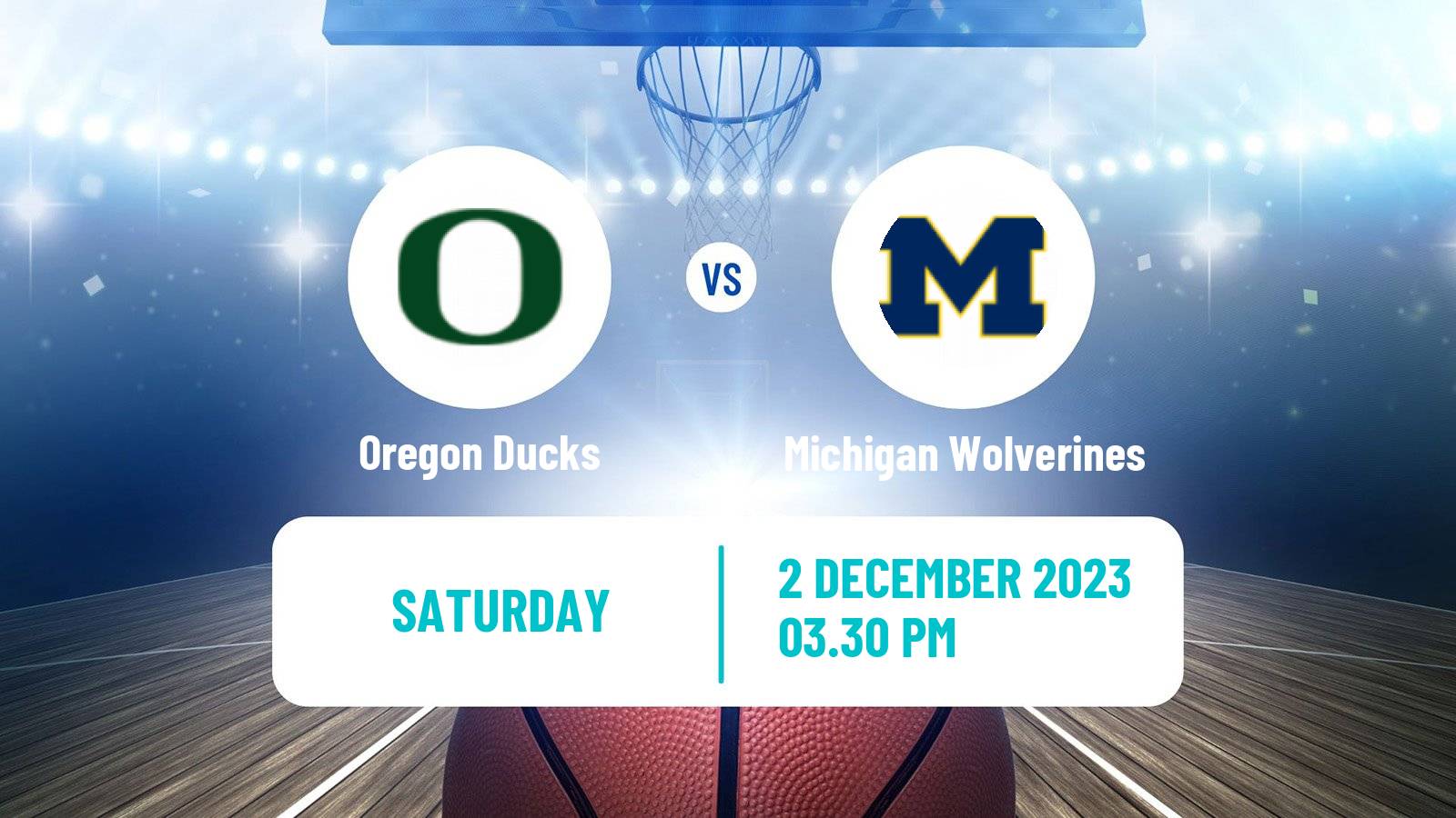Basketball NCAA College Basketball Oregon Ducks - Michigan Wolverines