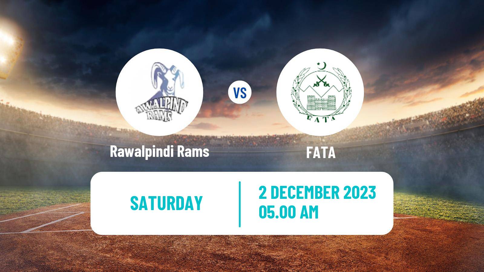 Cricket Pakistan T-20 Cup Rawalpindi Rams - FATA