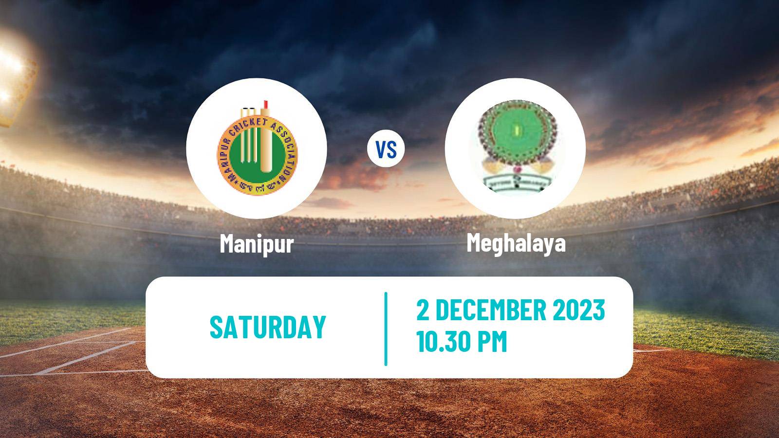 Cricket Vijay Hazare Trophy Manipur - Meghalaya