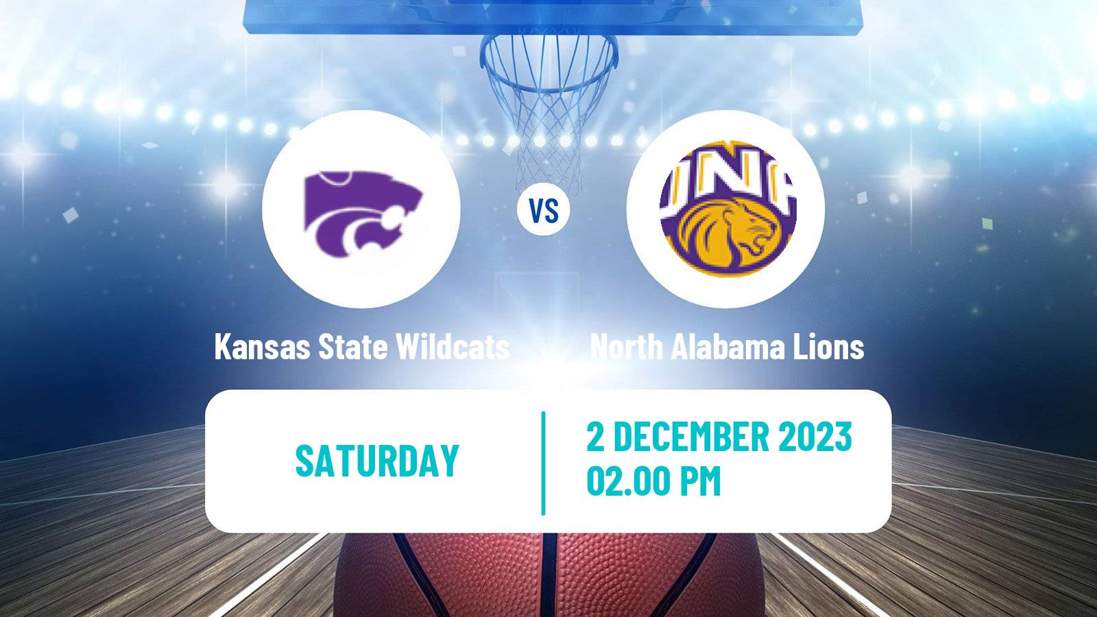 Basketball NCAA College Basketball Kansas State Wildcats - North Alabama Lions