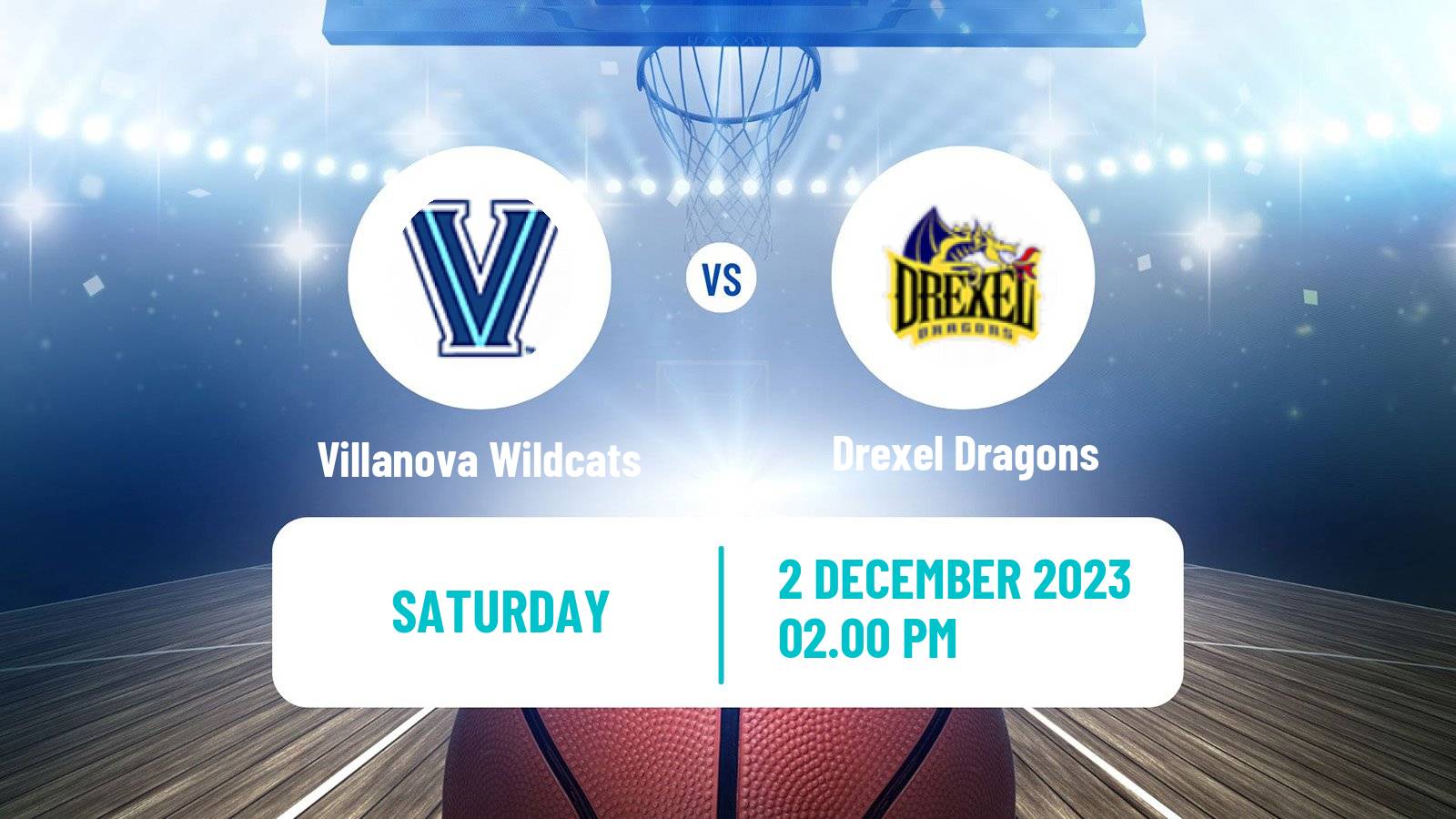 Basketball NCAA College Basketball Villanova Wildcats - Drexel Dragons