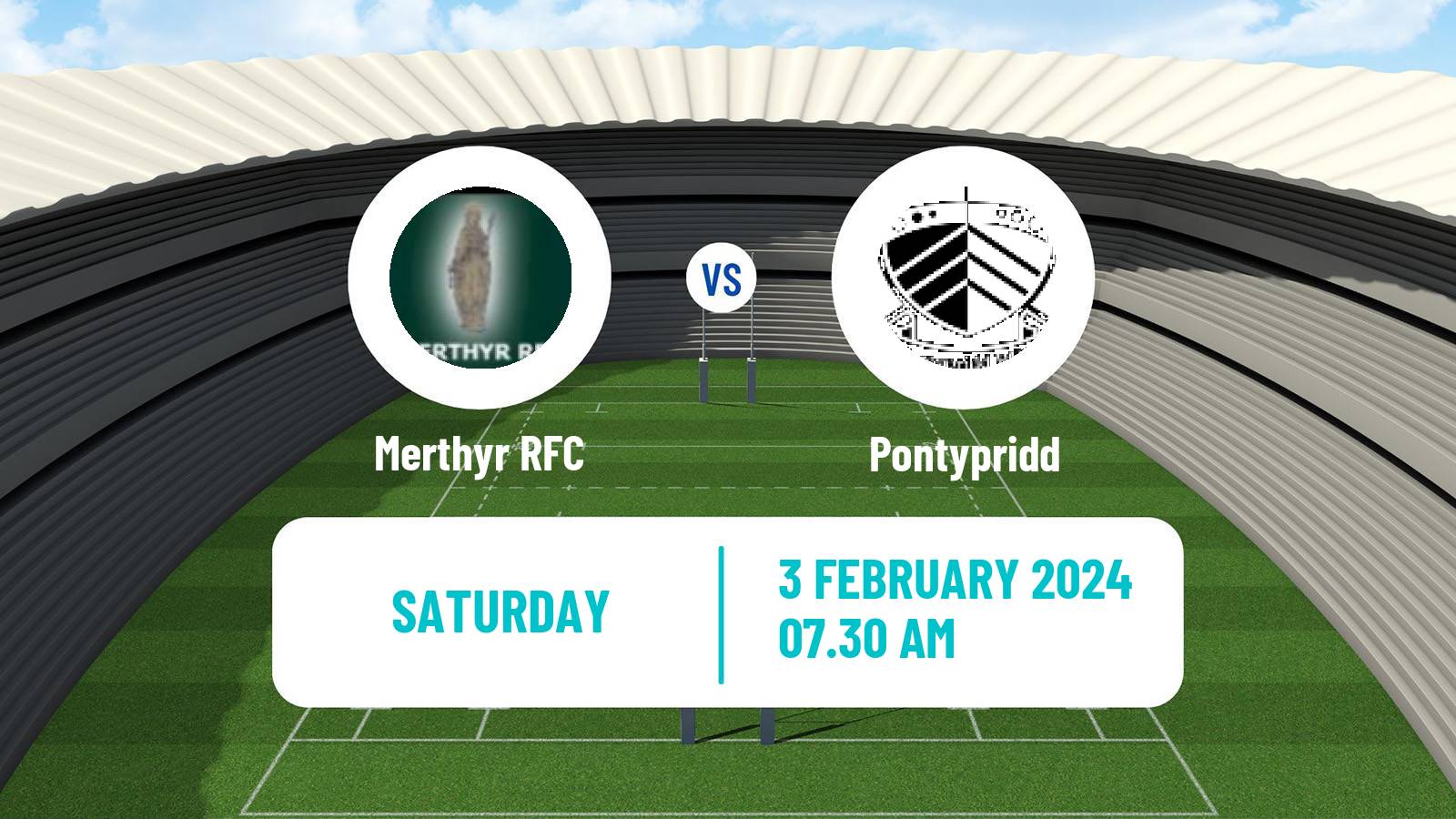 Rugby union Welsh Premier Division Rugby Union Merthyr - Pontypridd