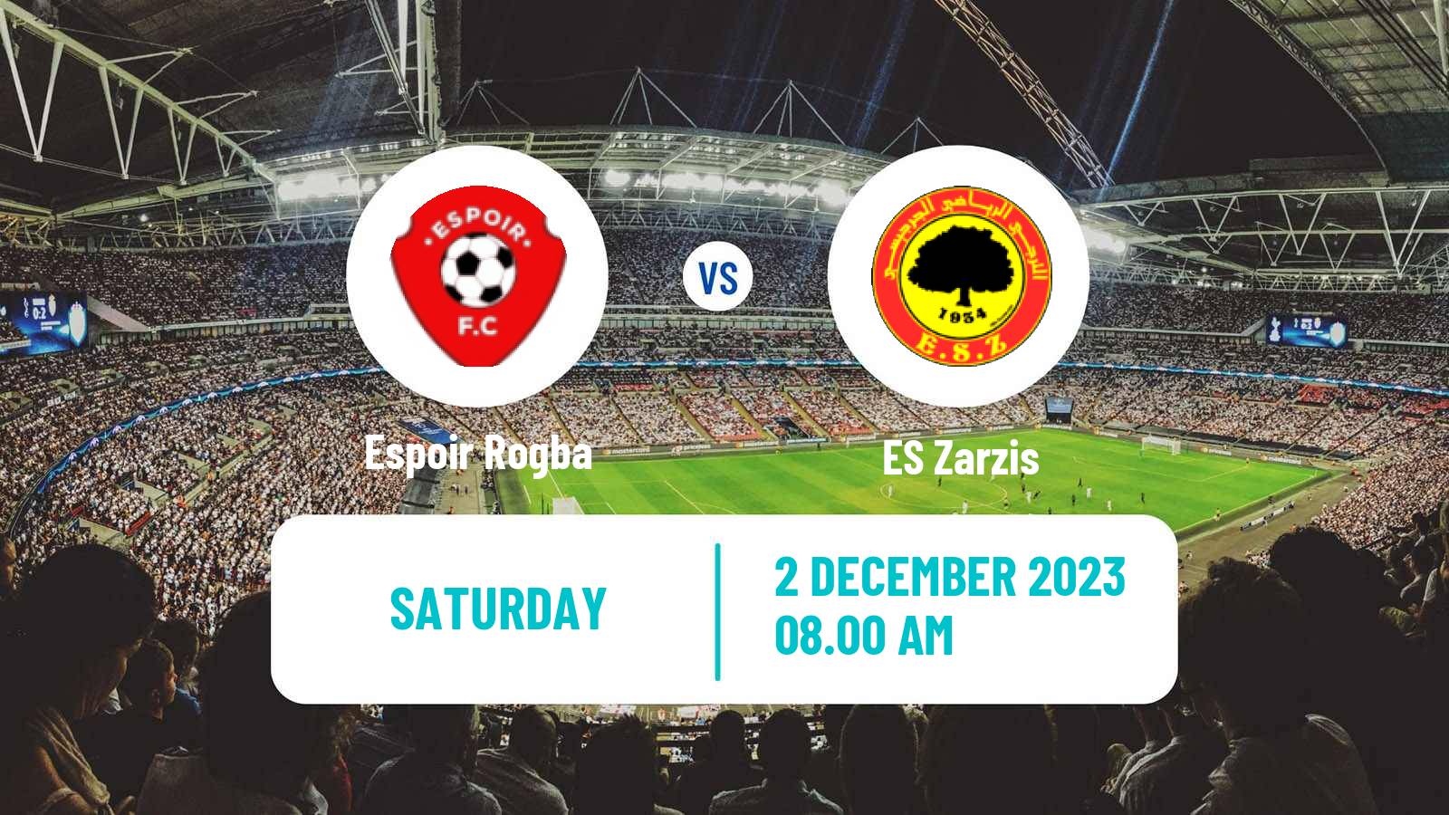 Soccer Tunisian Ligue 2 Espoir Rogba - Zarzis