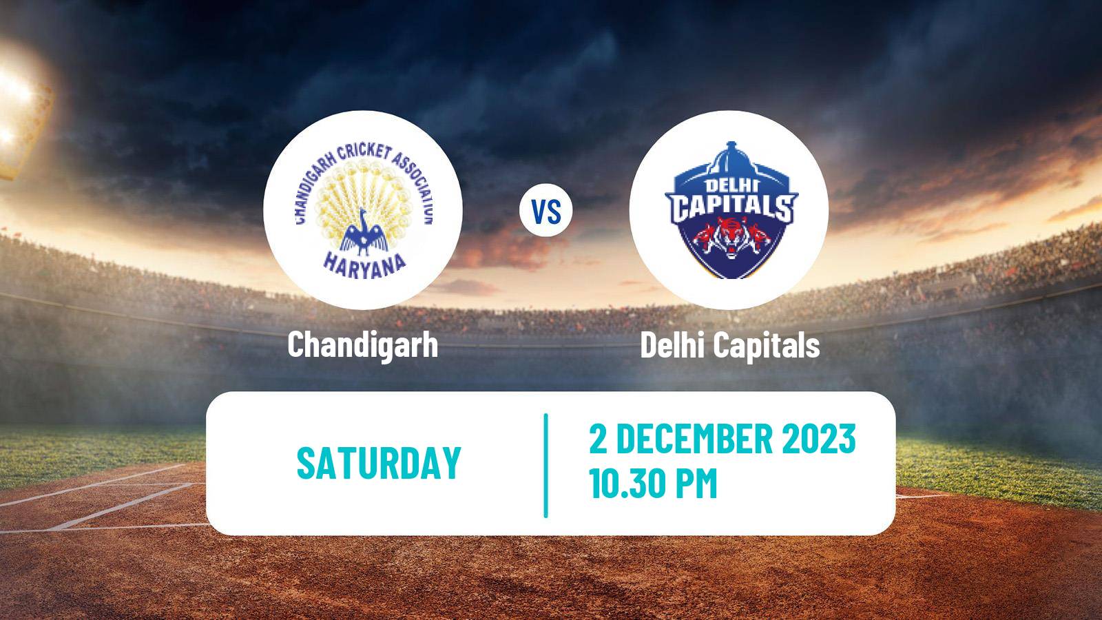 Cricket Vijay Hazare Trophy Chandigarh - Delhi Capitals