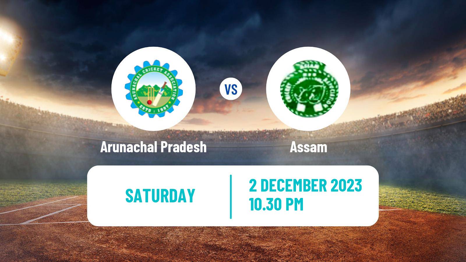 Cricket Vijay Hazare Trophy Arunachal Pradesh - Assam