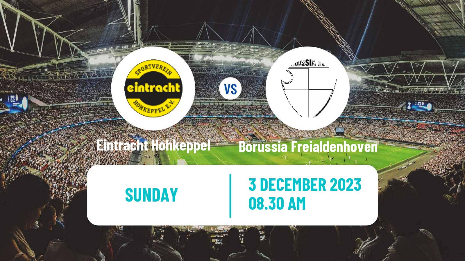 Soccer German Oberliga Mittelrhein Eintracht Hohkeppel - Borussia Freialdenhoven