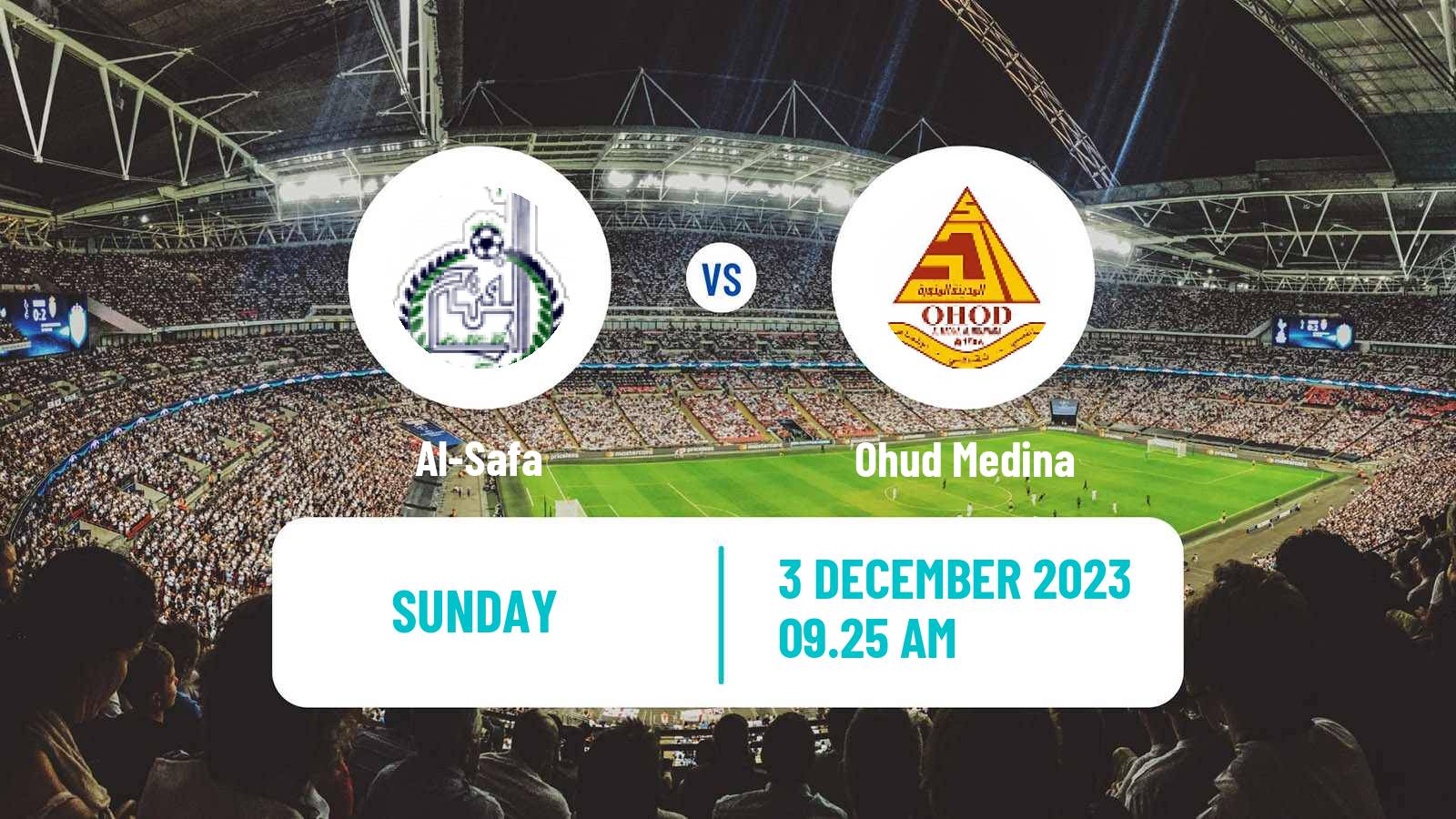 Soccer Saudi Division 1 Al-Safa - Ohud Medina