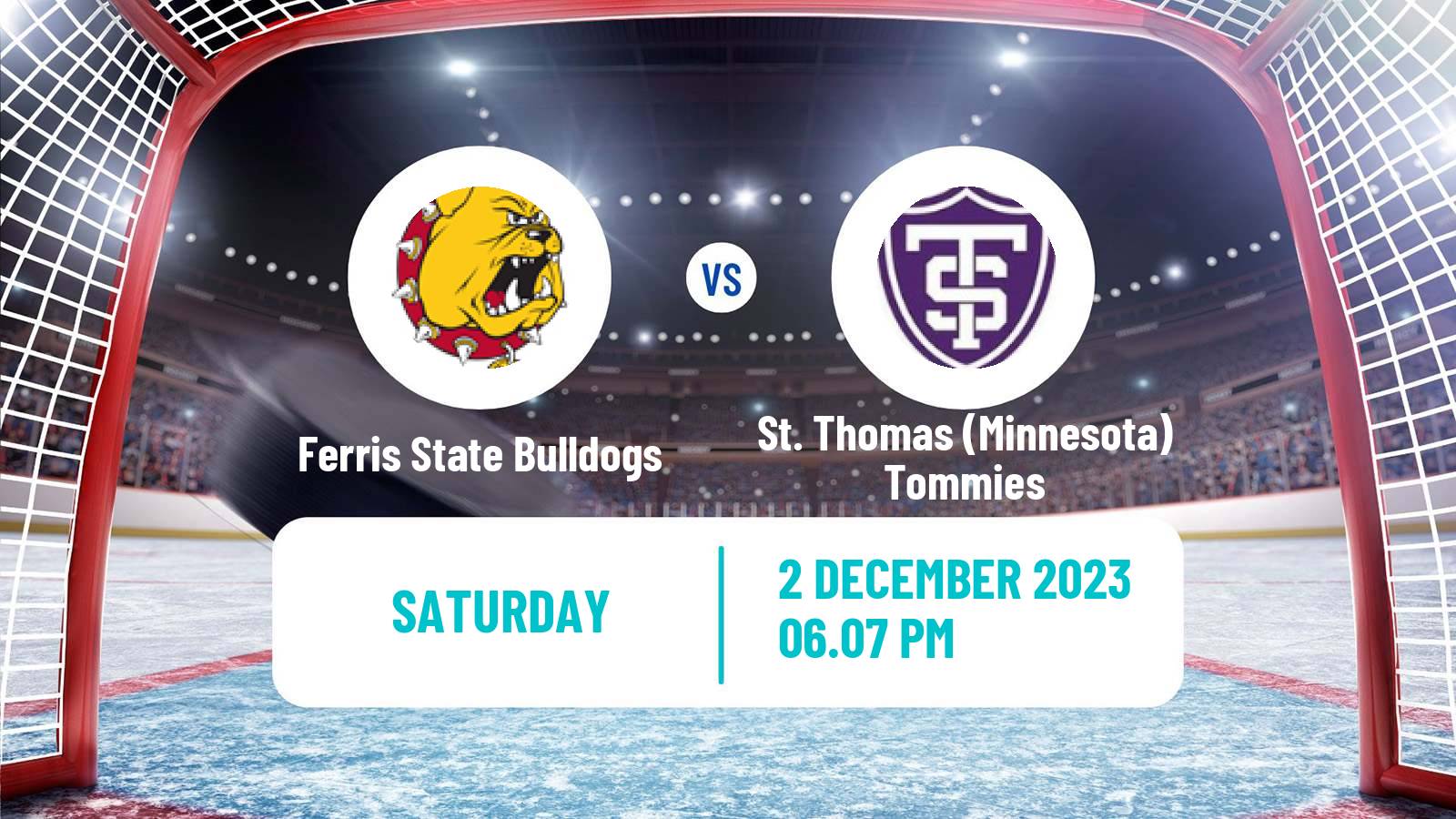 Hockey NCAA Hockey Ferris State Bulldogs - St. Thomas Minnesota Tommies