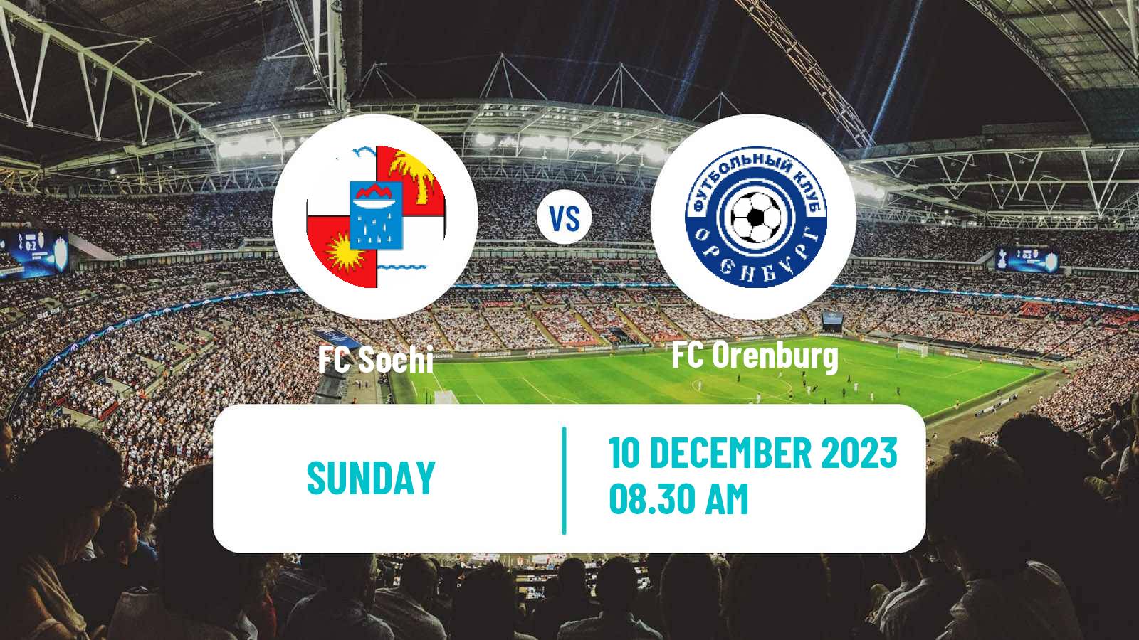 Soccer Russian Premier League Sochi - Orenburg