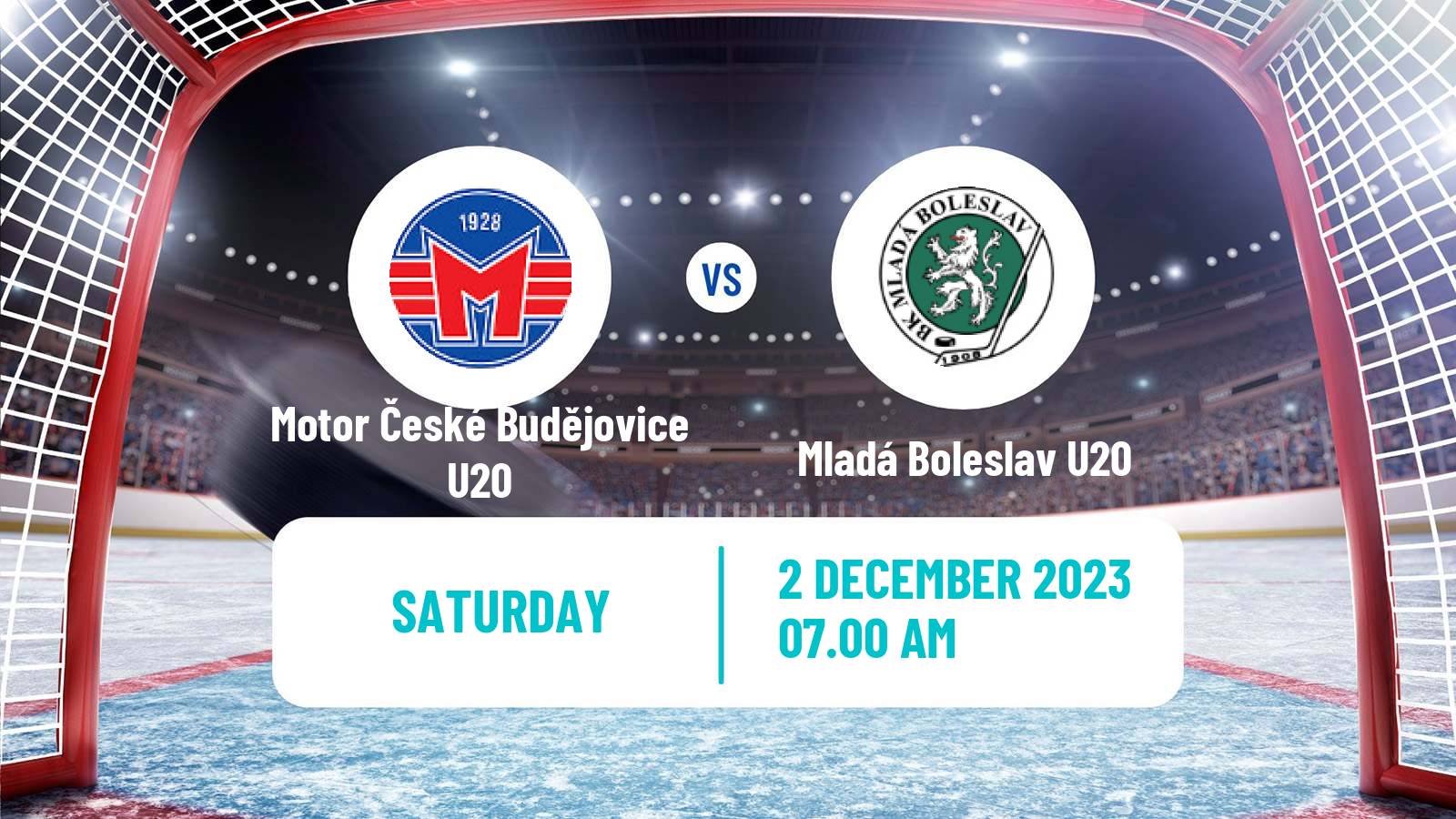 Hockey Czech ELJ Motor České Budějovice U20 - Mladá Boleslav U20