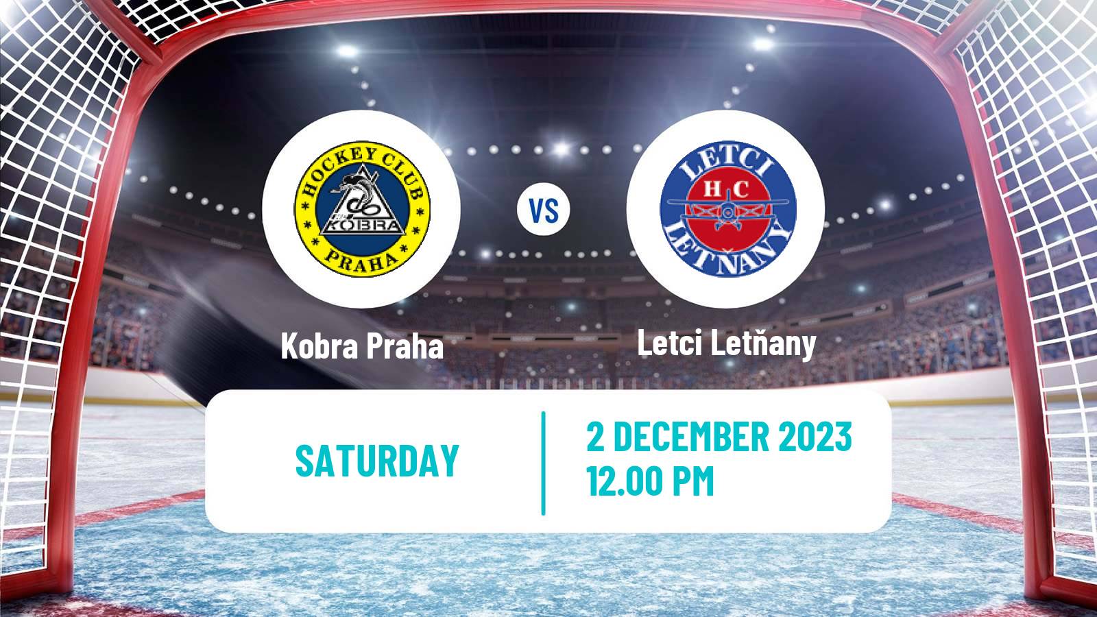 Hockey Czech 2 Liga Hockey West Kobra Praha - Letci Letňany