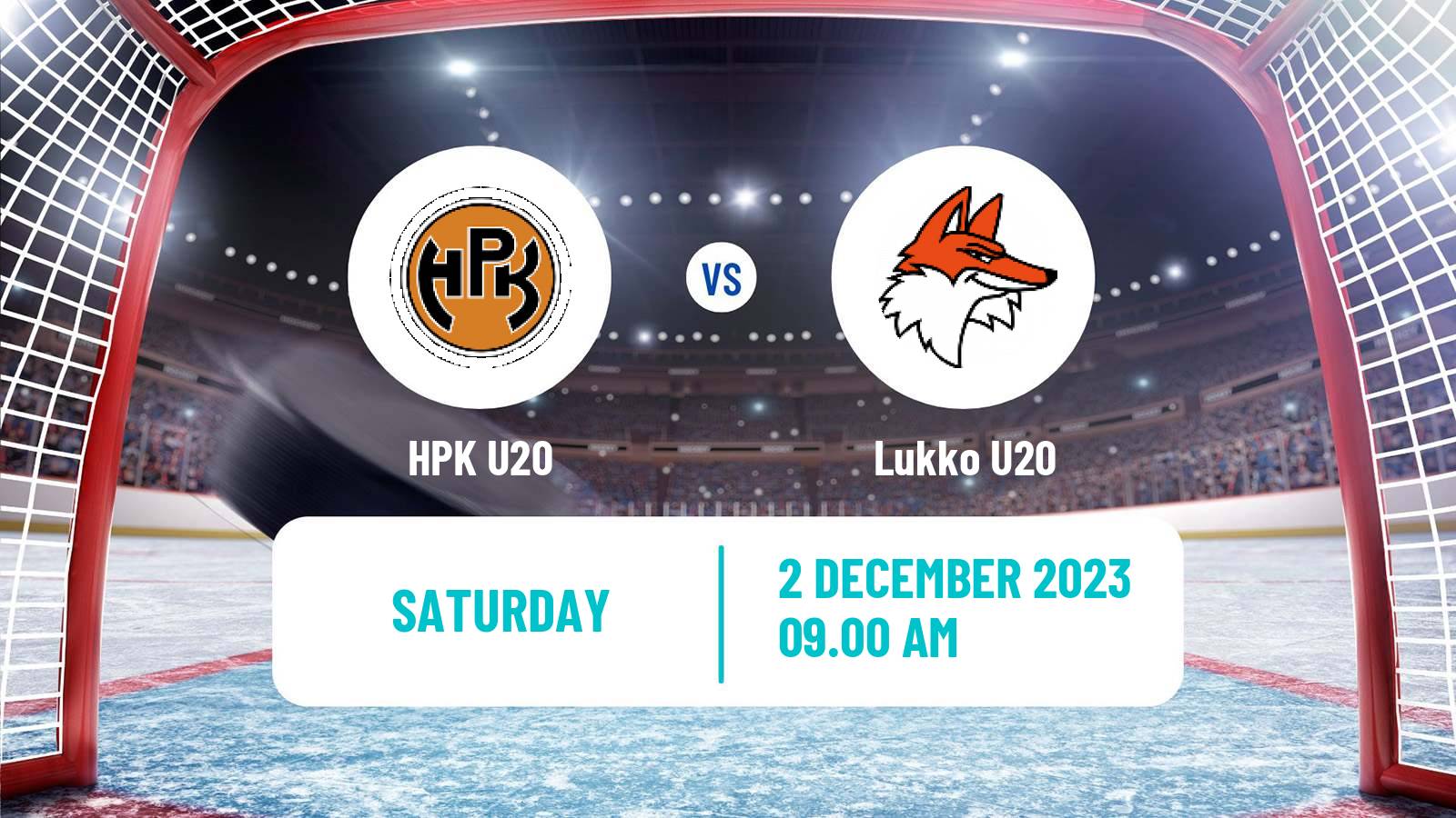 Hockey Finnish SM-sarja U20 HPK U20 - Lukko U20