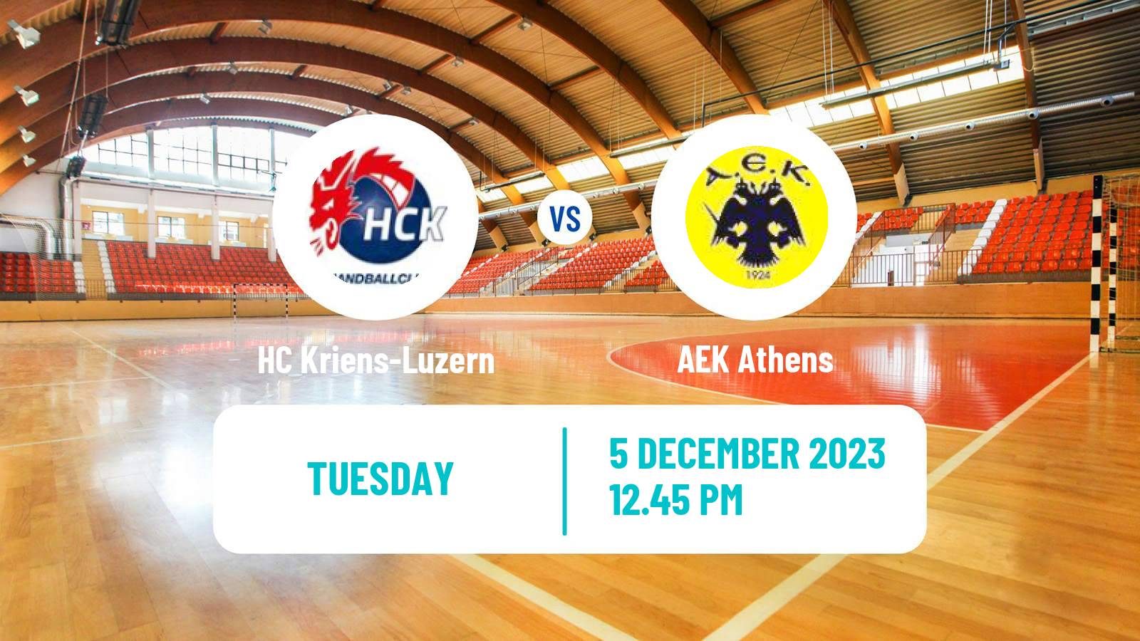 Handball EHF European League HC Kriens-Luzern - AEK Athens