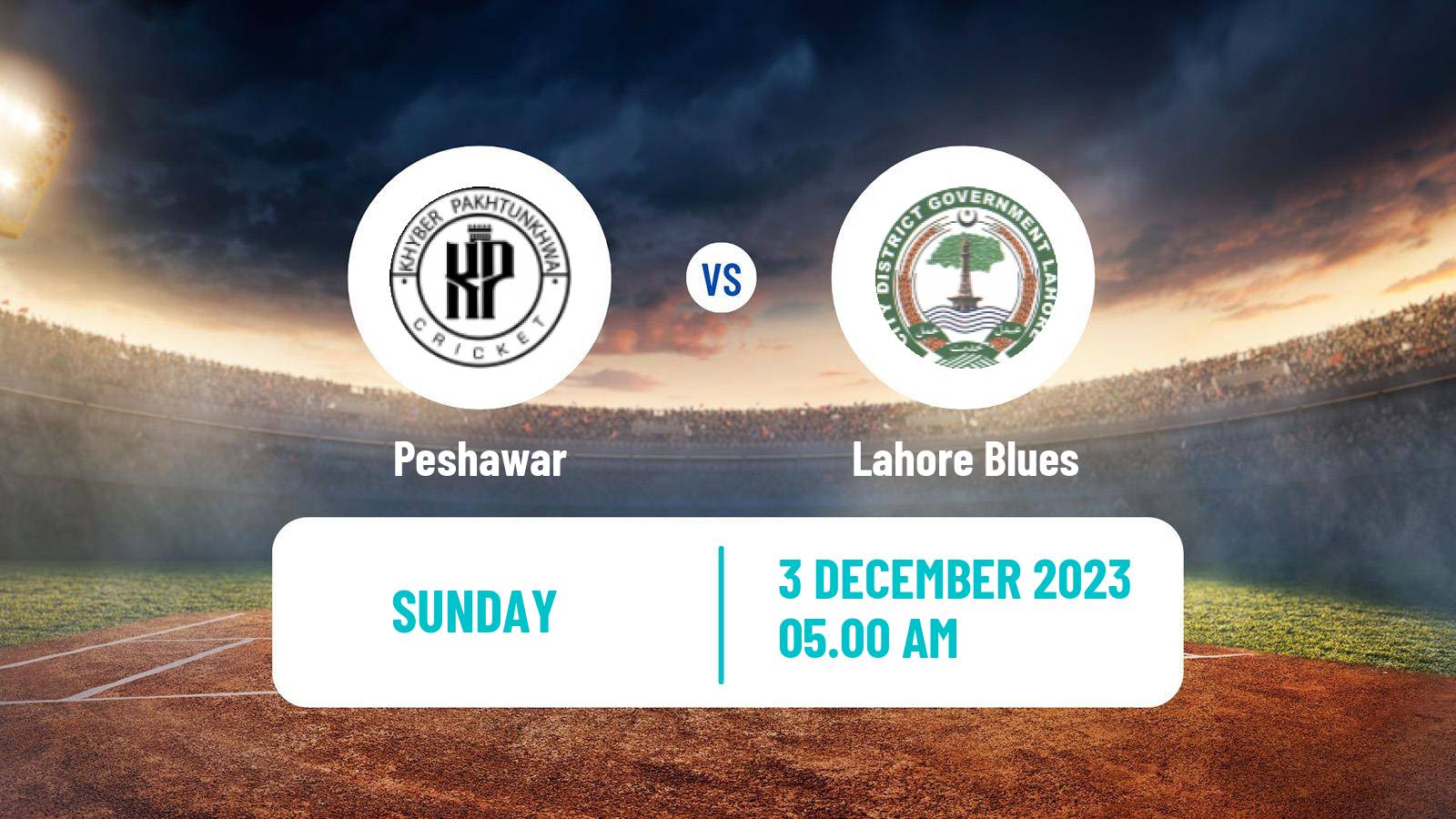 Cricket Pakistan T-20 Cup Peshawar - Lahore Blues