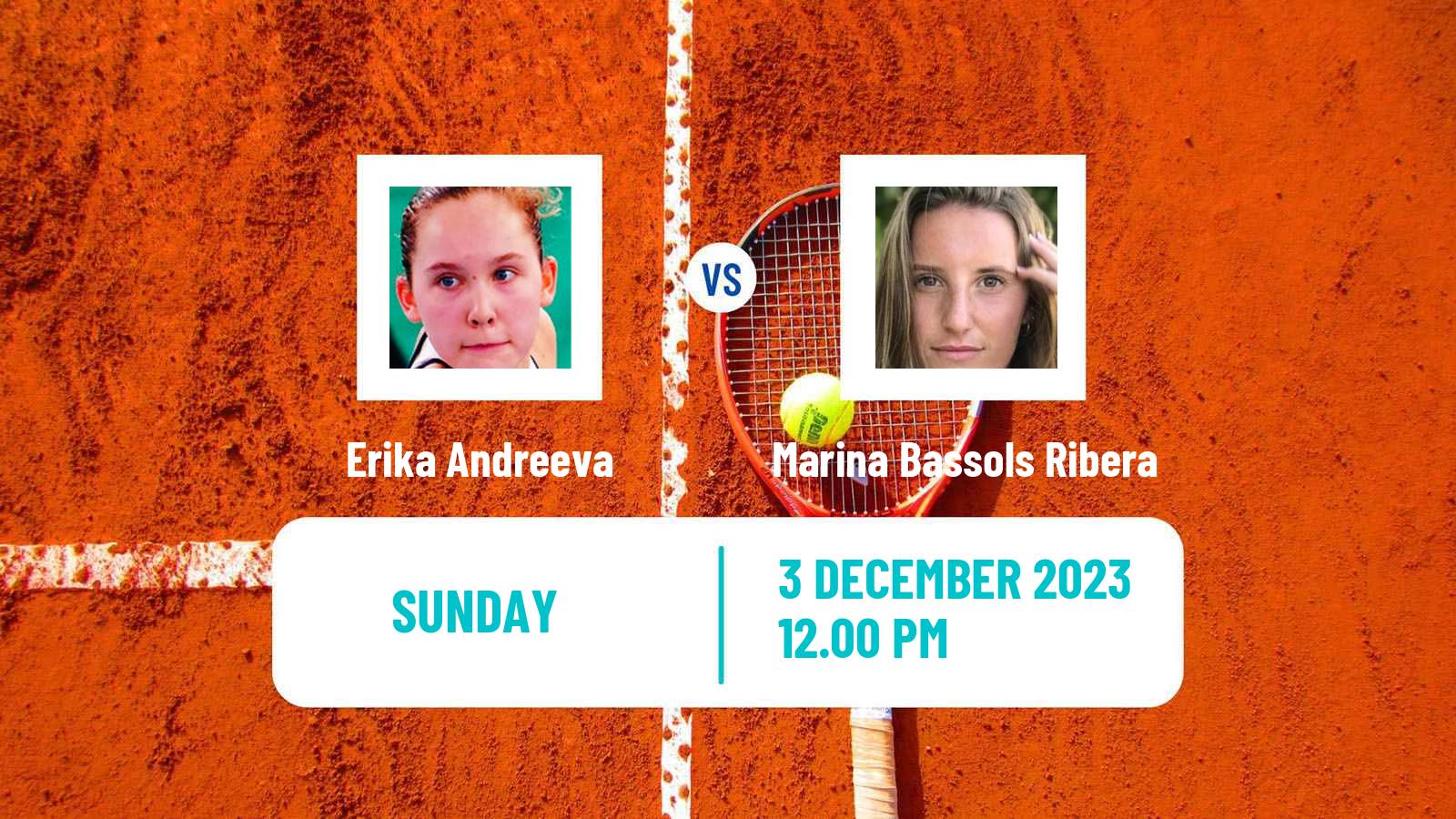 Tennis Andorra Challenger Women Erika Andreeva - Marina Bassols Ribera