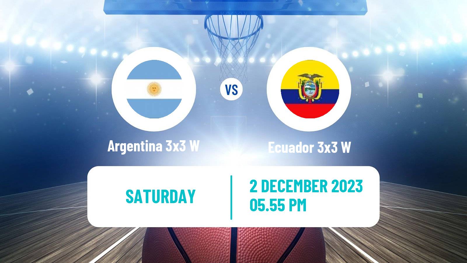 Basketball Americup 3x3 Women Argentina 3x3 W - Ecuador 3x3 W