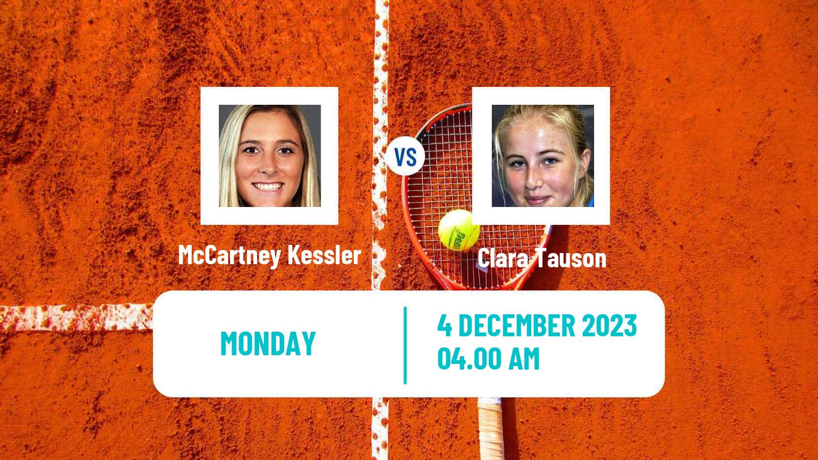 Tennis Angers Challenger Women McCartney Kessler - Clara Tauson