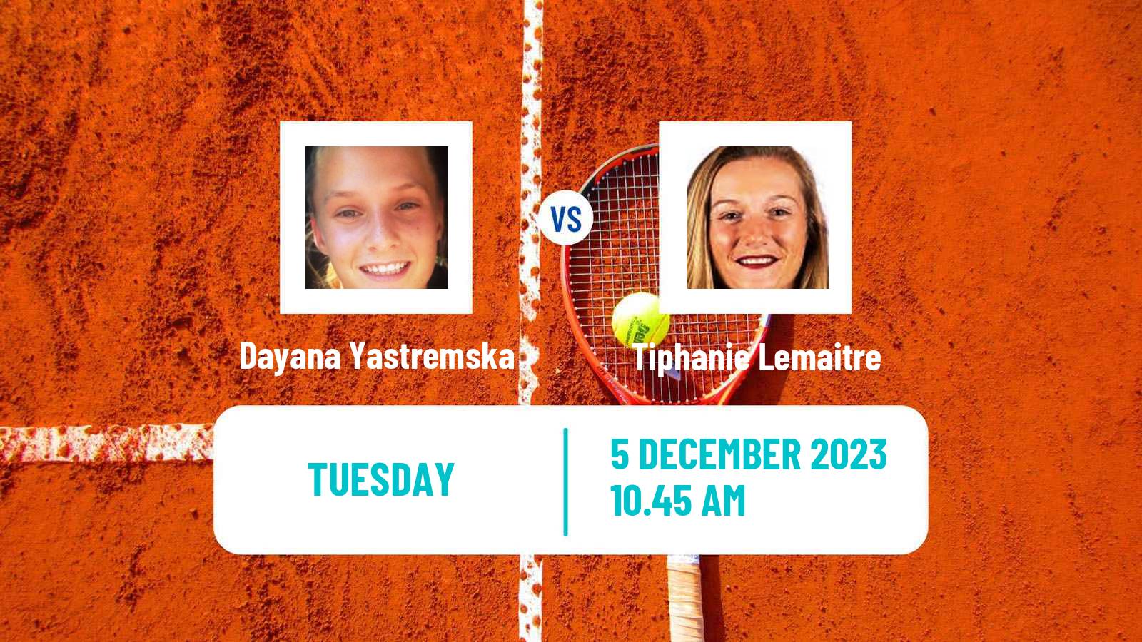 Tennis Angers Challenger Women Dayana Yastremska - Tiphanie Lemaitre