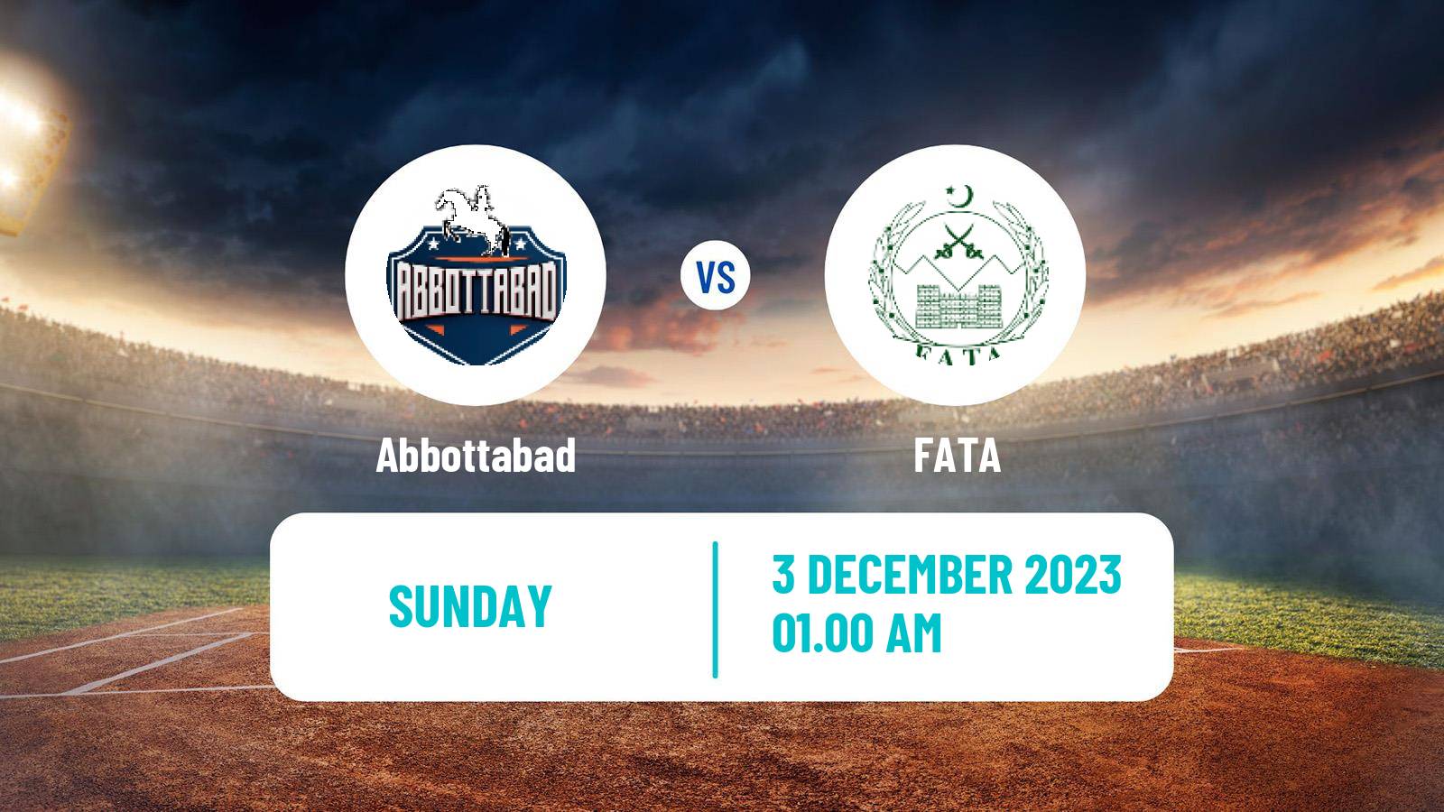 Cricket Pakistan T-20 Cup Abbottabad - FATA