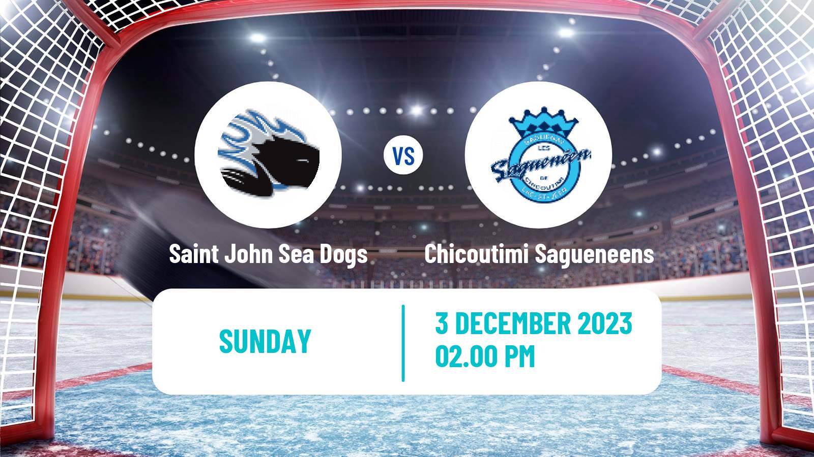 Hockey QMJHL Saint John Sea Dogs - Chicoutimi Sagueneens