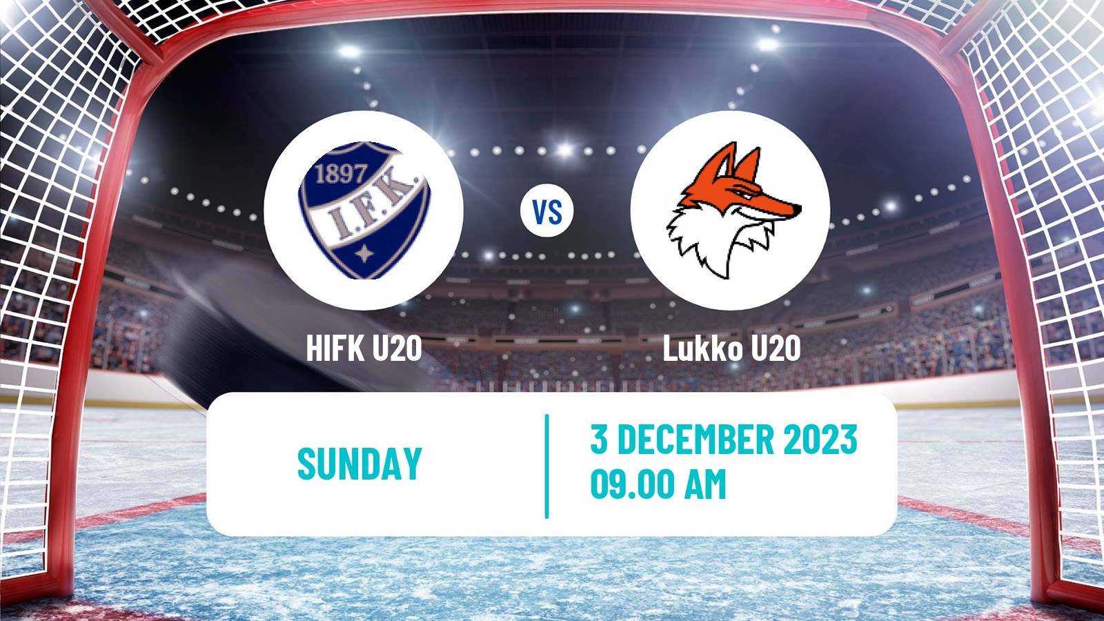 Hockey Finnish SM-sarja U20 HIFK U20 - Lukko U20