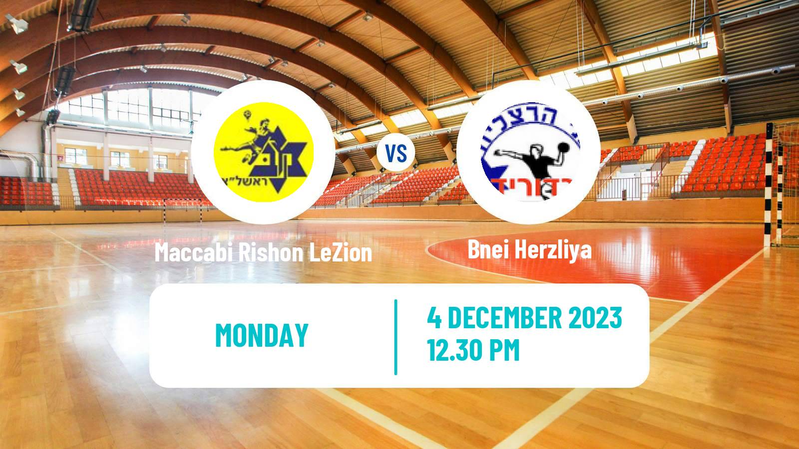 Handball Israeli Division 1 Handball Maccabi Rishon LeZion - Bnei Herzliya