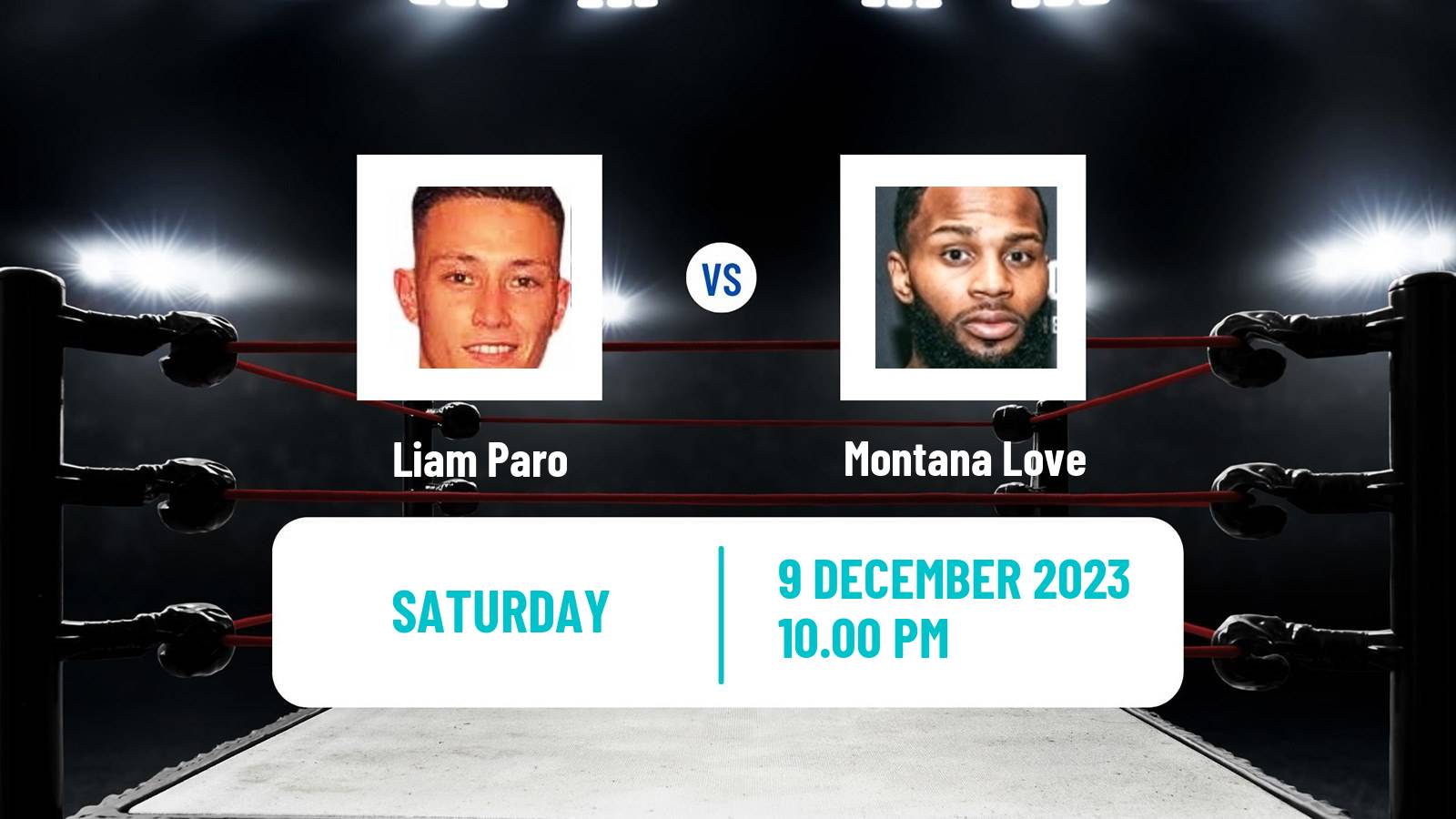 Boxing Super Lightweight WBO Global Title Men Liam Paro - Montana Love