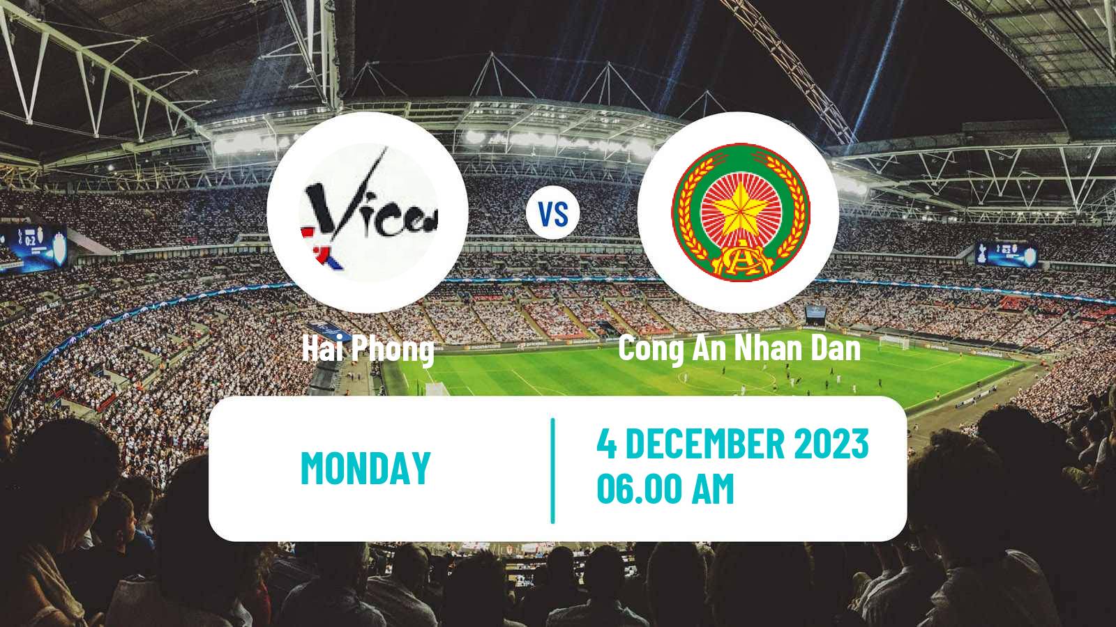 Soccer Vietnamese V League 1 Hai Phong - Cong An Nhan Dan