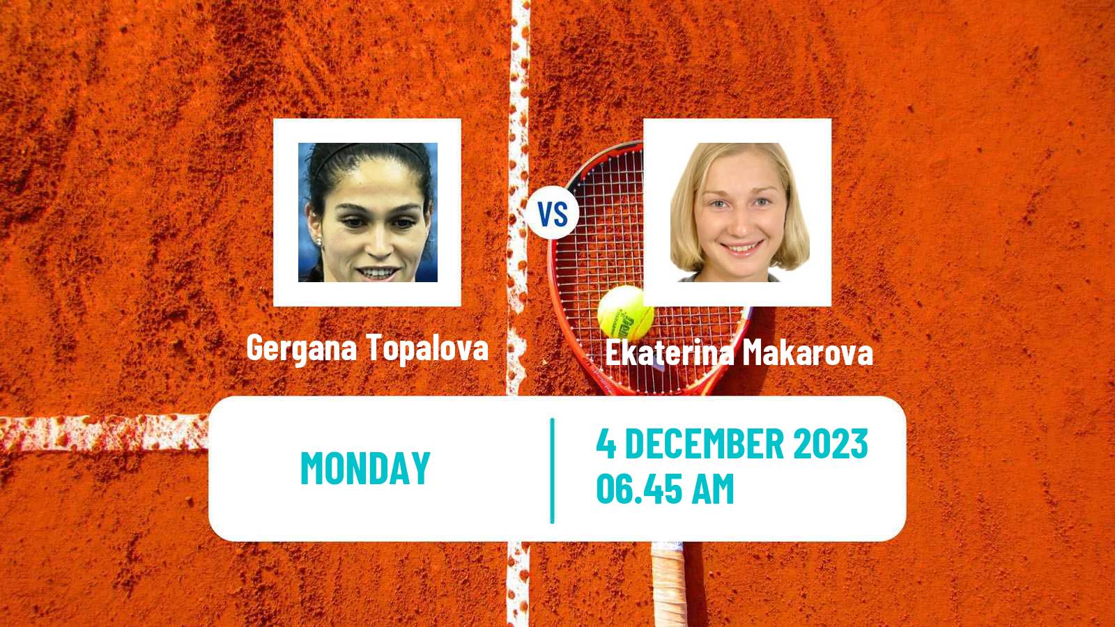 Tennis ITF W100 Dubai Women Gergana Topalova - Ekaterina Makarova