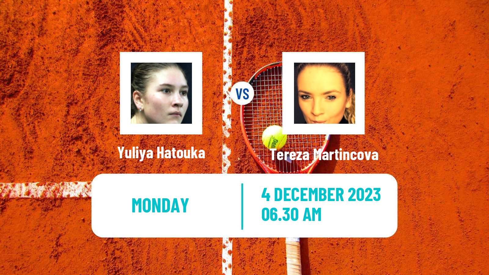 Tennis ITF W100 Dubai Women Yuliya Hatouka - Tereza Martincova