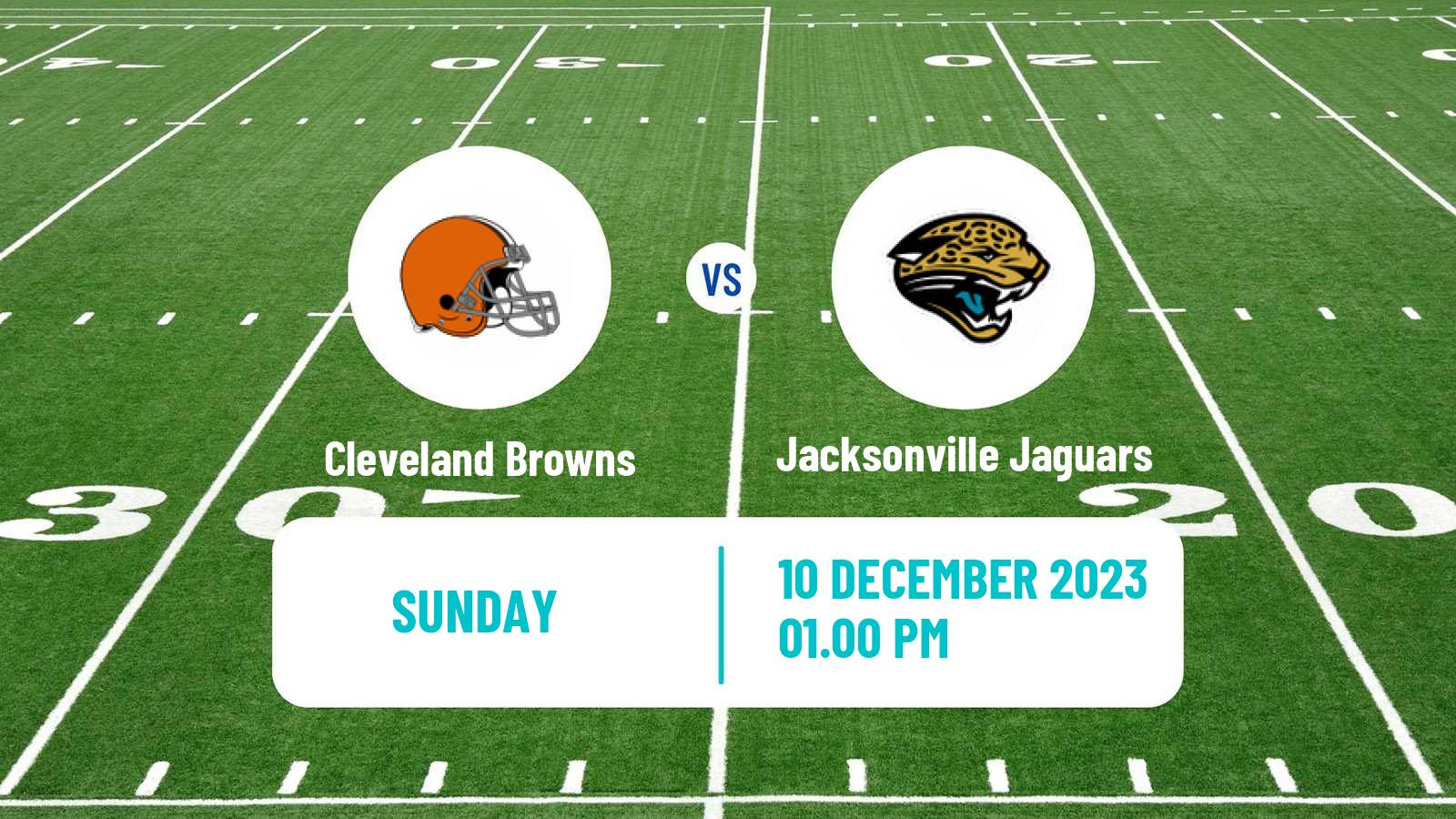American football NFL Cleveland Browns - Jacksonville Jaguars