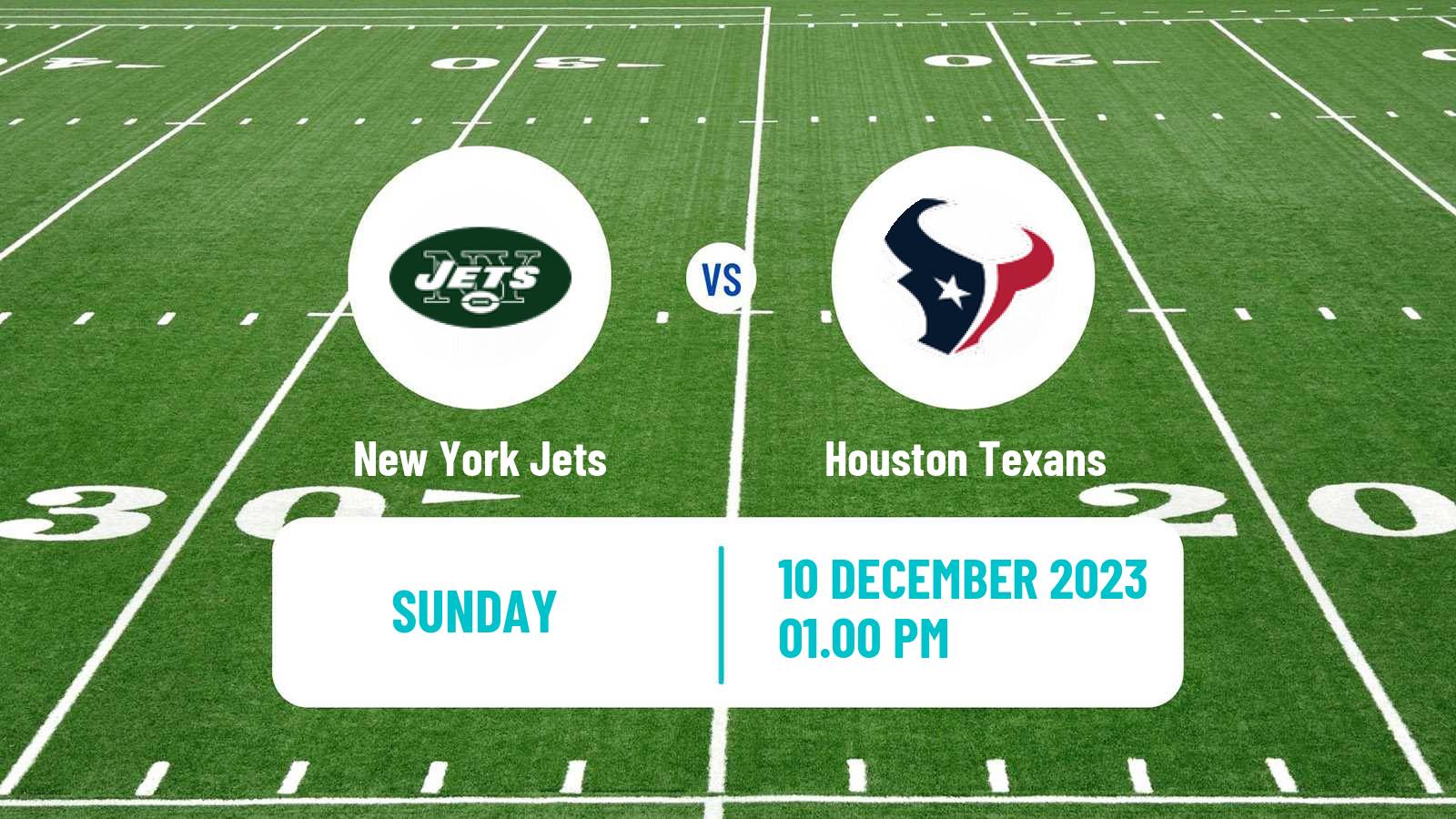 American football NFL New York Jets - Houston Texans