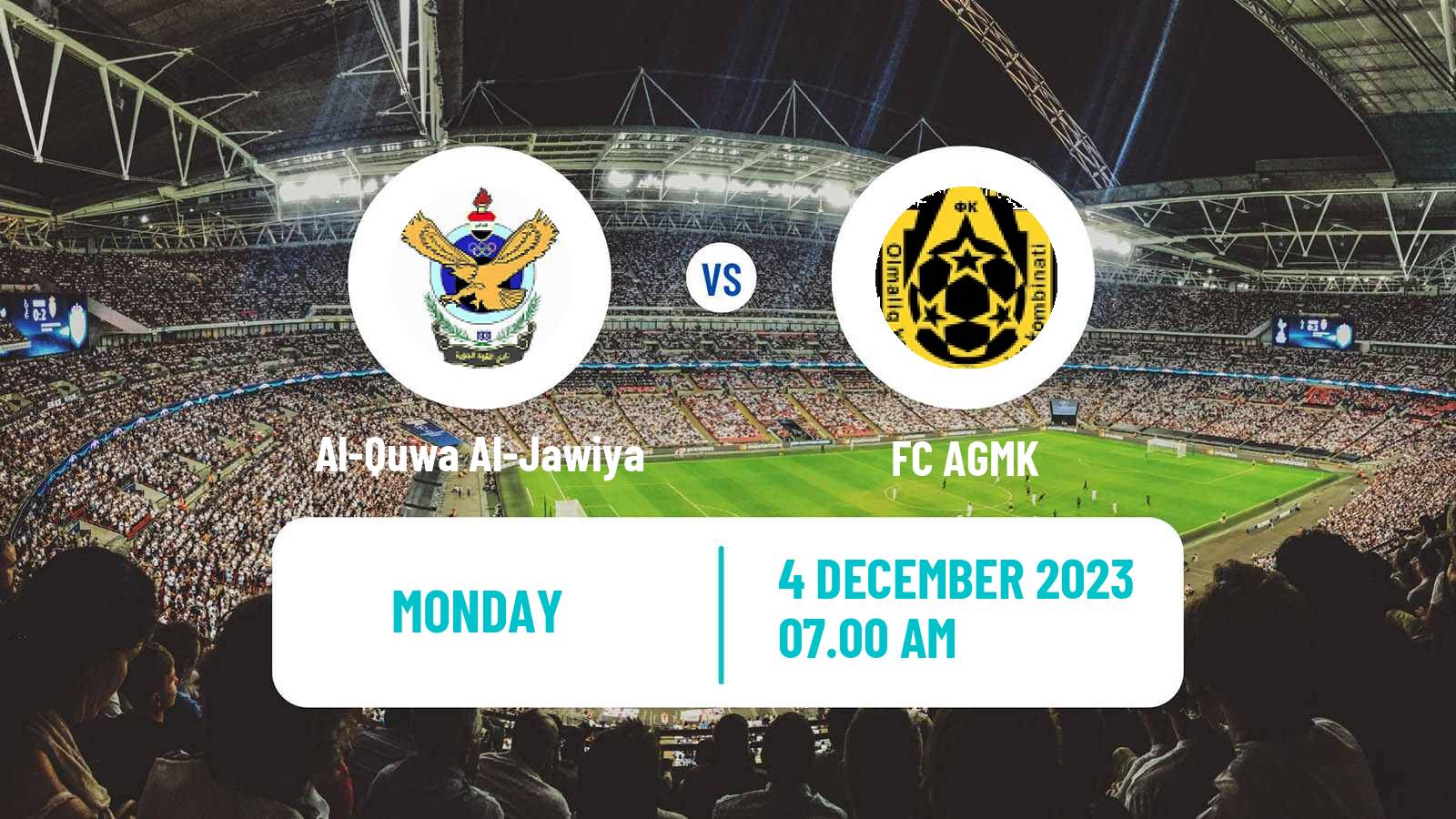 Soccer AFC Champions League Al-Quwa Al-Jawiya - AGMK