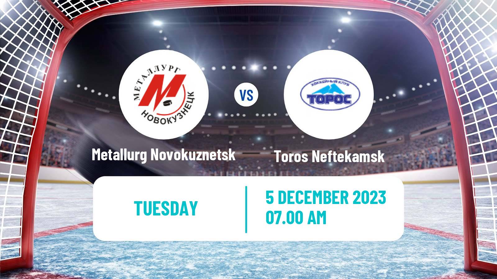 Hockey VHL Metallurg Novokuznetsk - Toros Neftekamsk