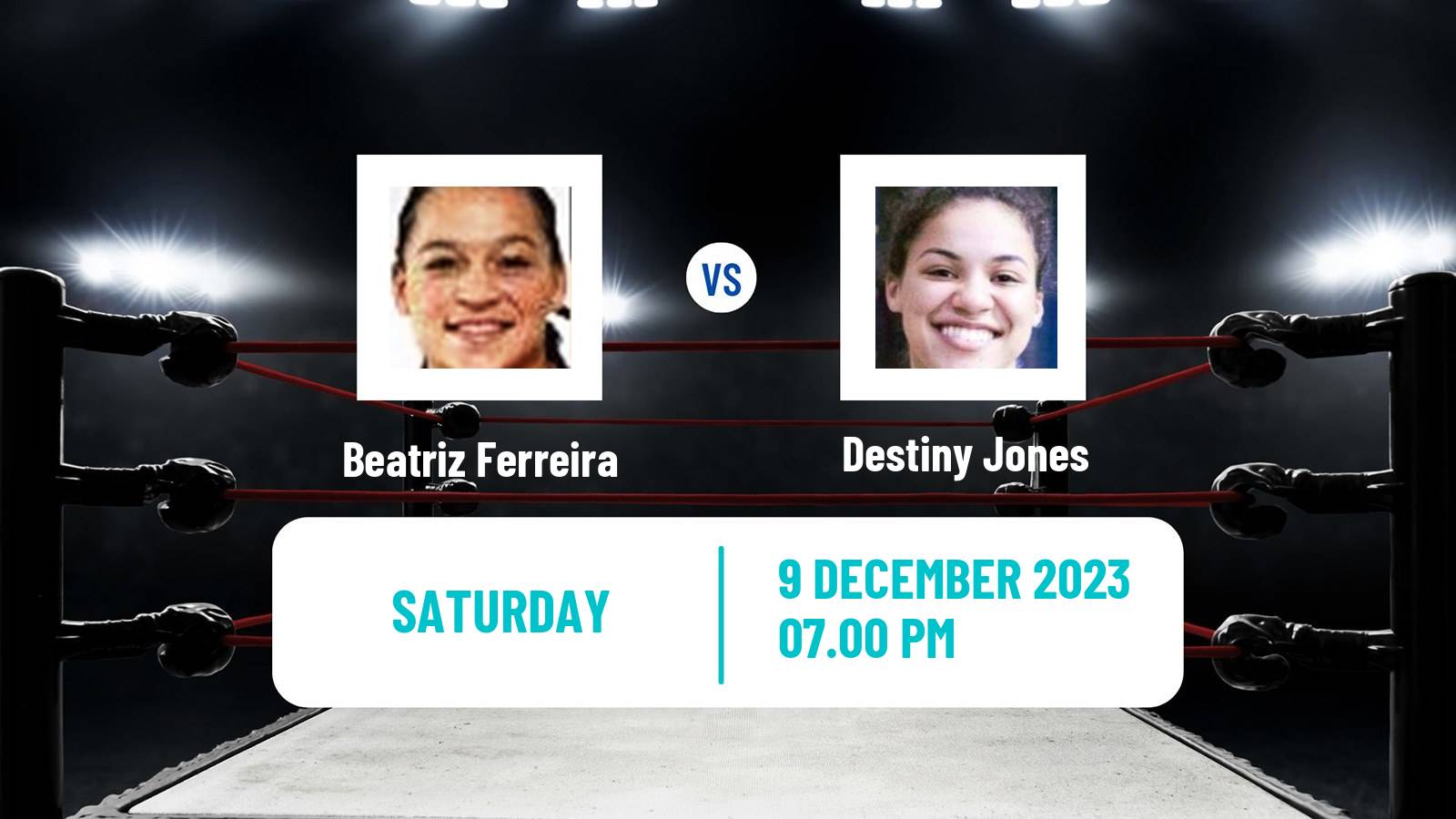 Boxing Super Featherweight Others Matches Women Beatriz Ferreira - Destiny Jones