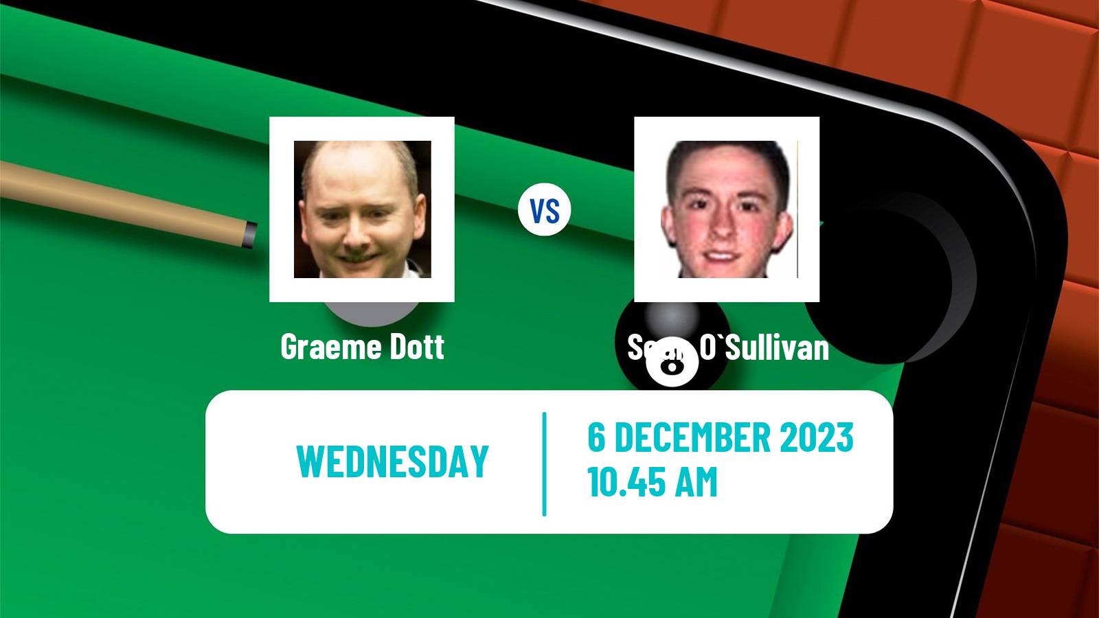 Snooker Snooker Shoot Out Graeme Dott - Sean O`Sullivan