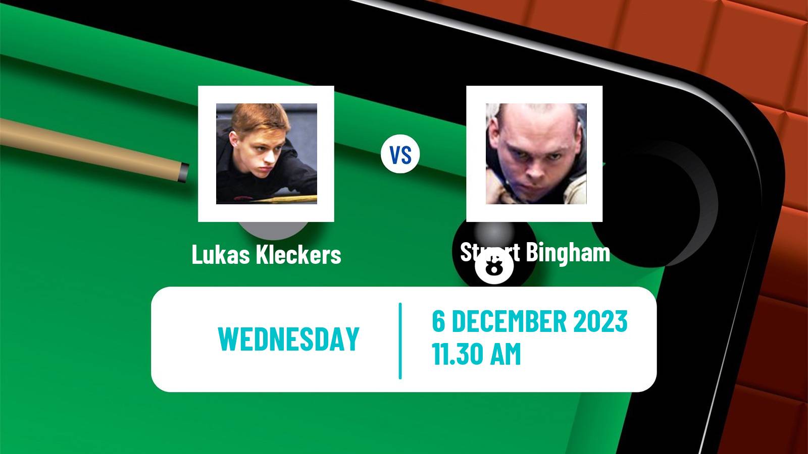 Snooker Snooker Shoot Out Lukas Kleckers - Stuart Bingham