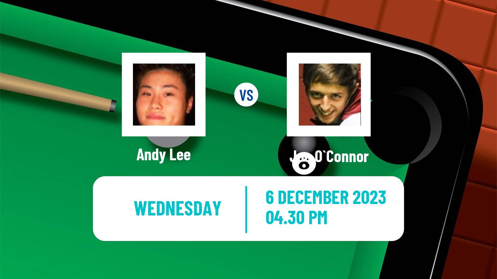 Snooker Snooker Shoot Out Andy Lee - Joe O`Connor