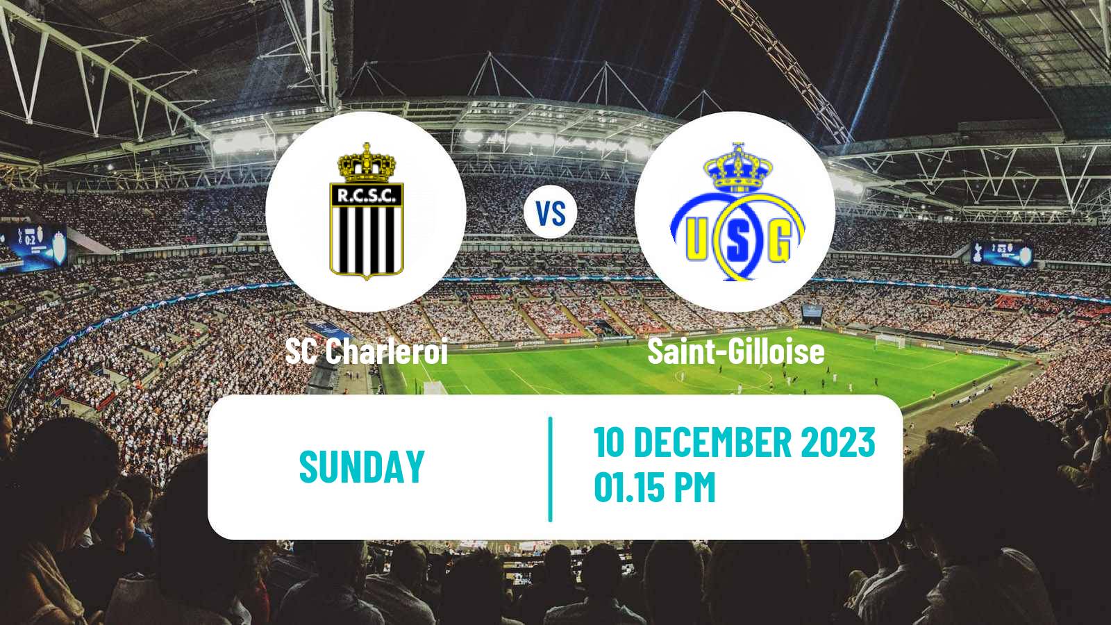 Soccer Belgian Jupiler Pro League Charleroi - Saint-Gilloise