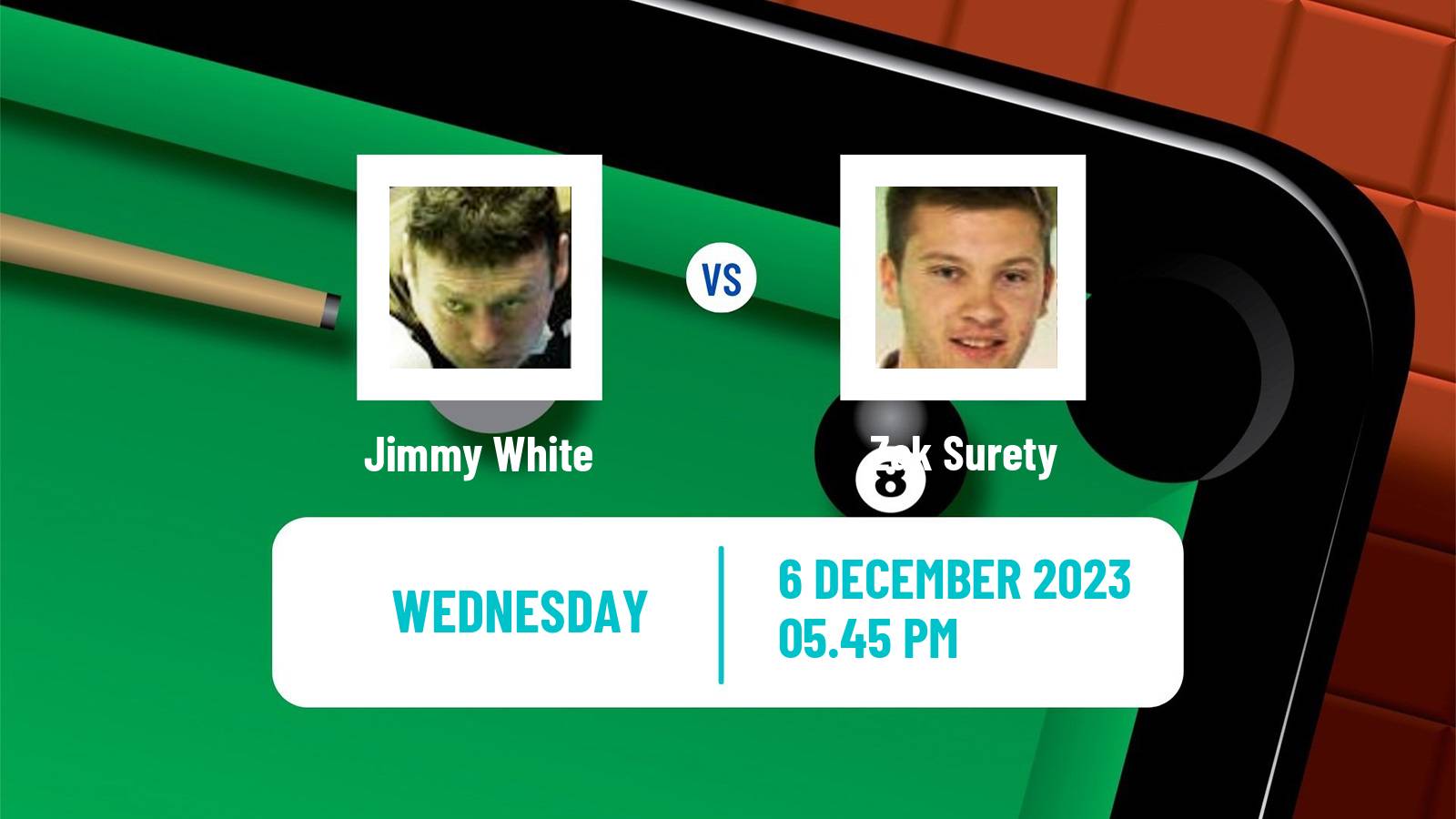 Snooker Snooker Shoot Out Jimmy White - Zak Surety