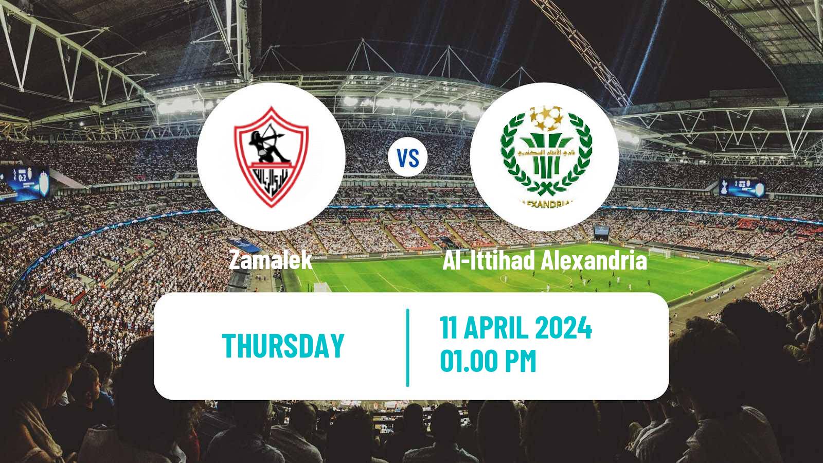 Soccer Egyptian Premier League Zamalek - Al-Ittihad Alexandria