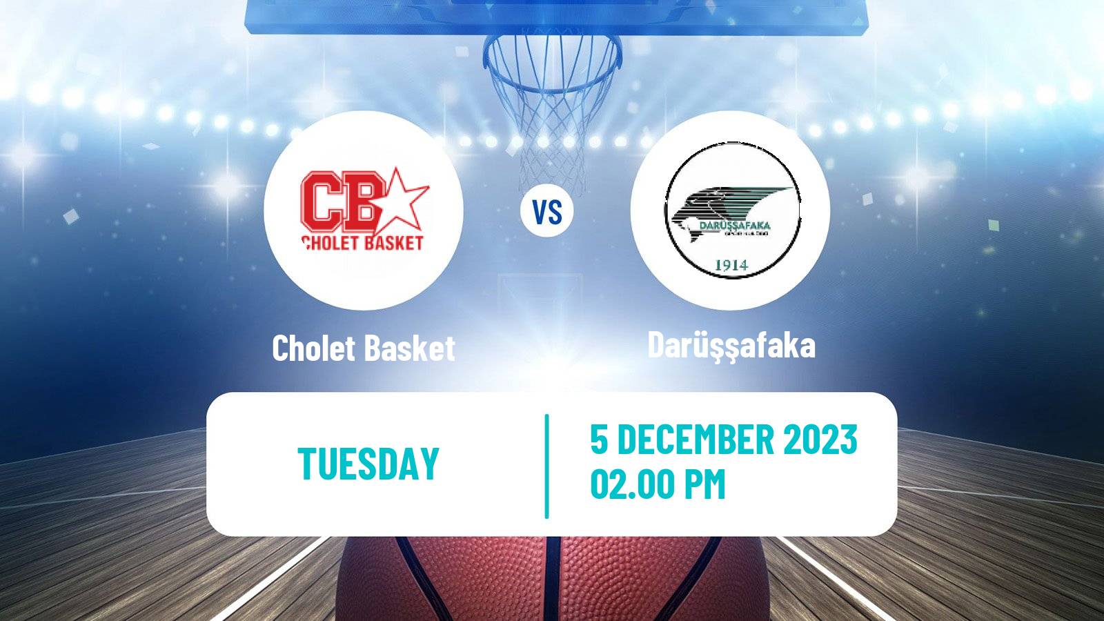 Basketball Champions League Basketball Cholet Basket - Darüşşafaka