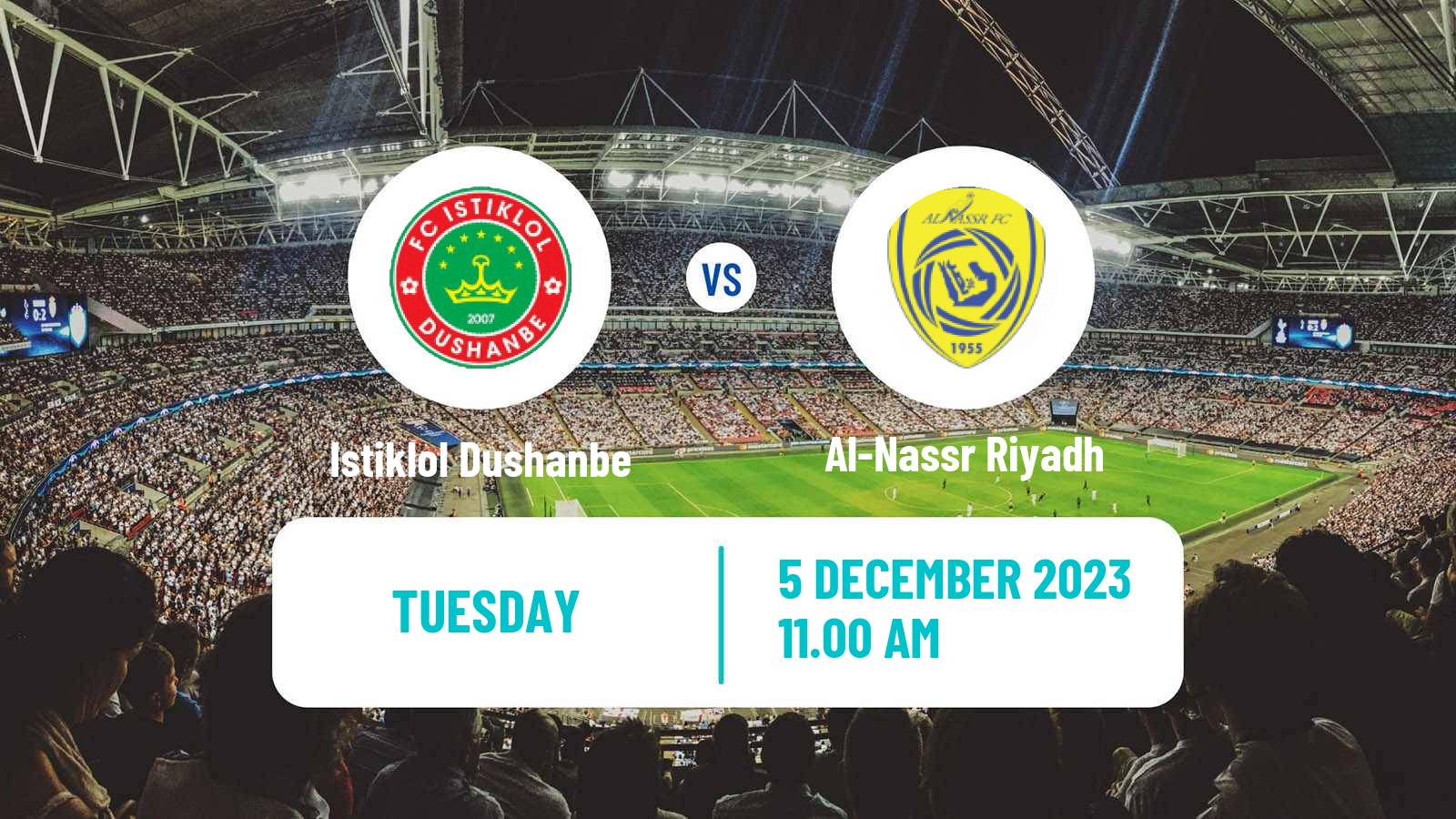 Soccer AFC Champions League Istiklol Dushanbe - Al-Nassr Riyadh