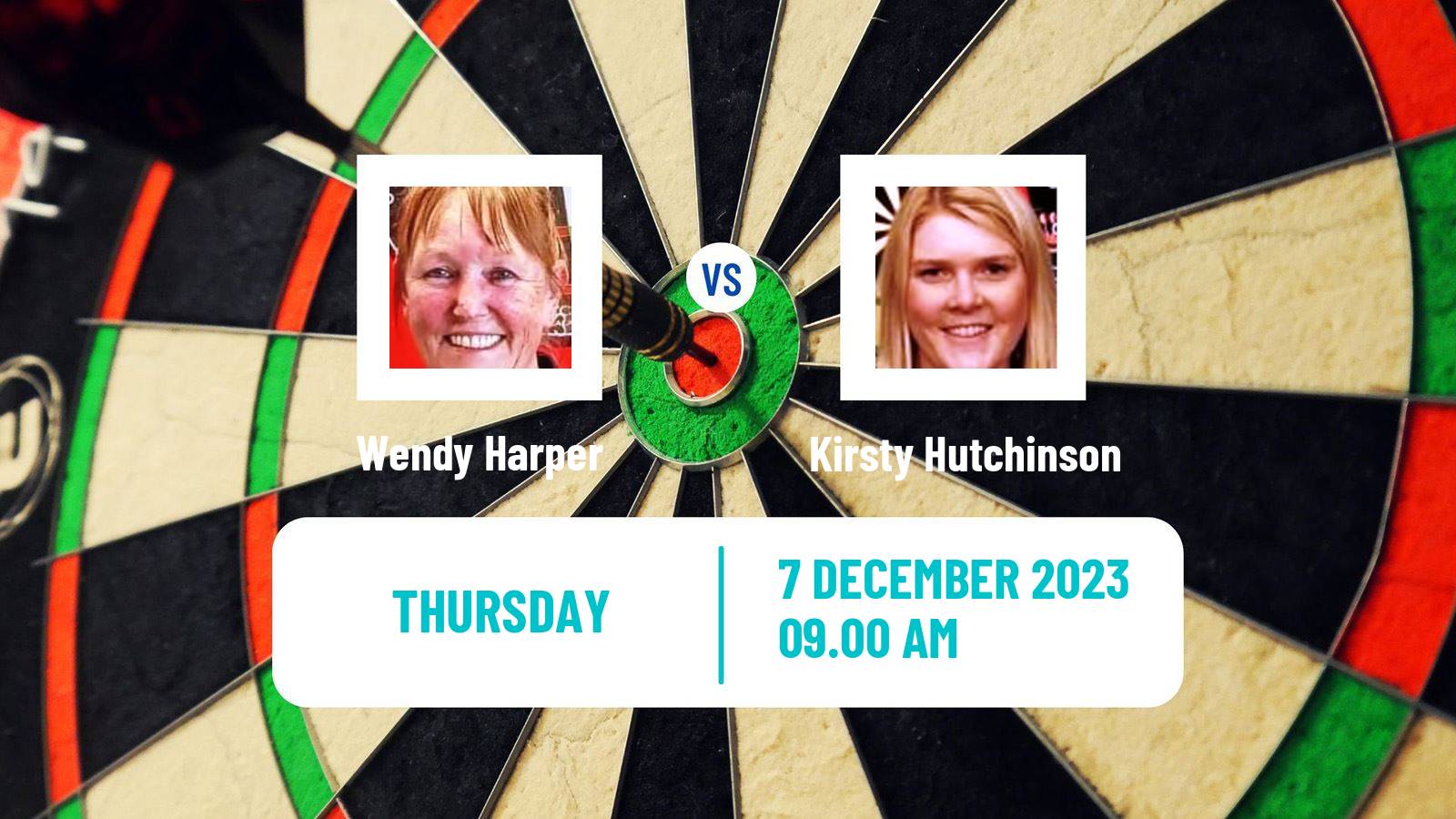 Darts Wdf World Championship Women Wendy Harper - Kirsty Hutchinson