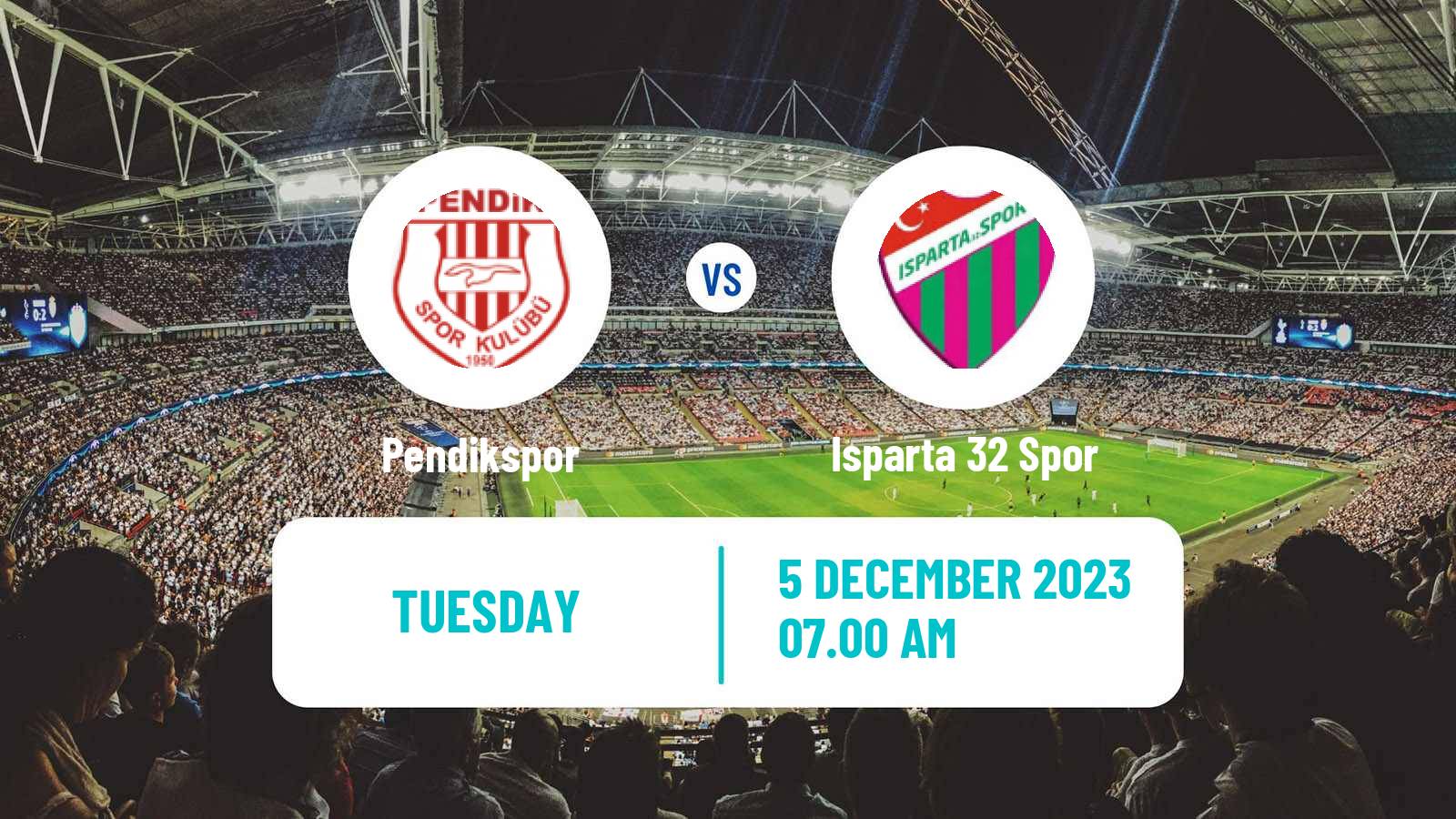 Soccer Turkish Cup Pendikspor - Isparta 32 Spor