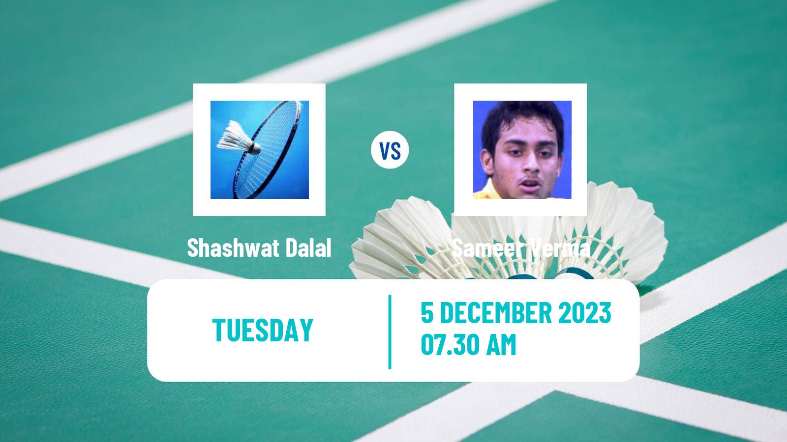 Badminton BWF World Tour Guwahati Masters Men Shashwat Dalal - Sameer Verma