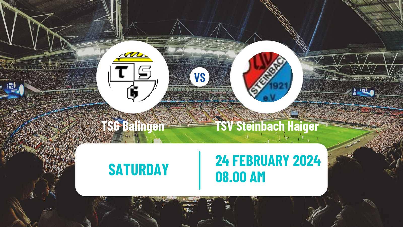 Soccer German Regionalliga Sudwest Balingen - TSV Steinbach Haiger